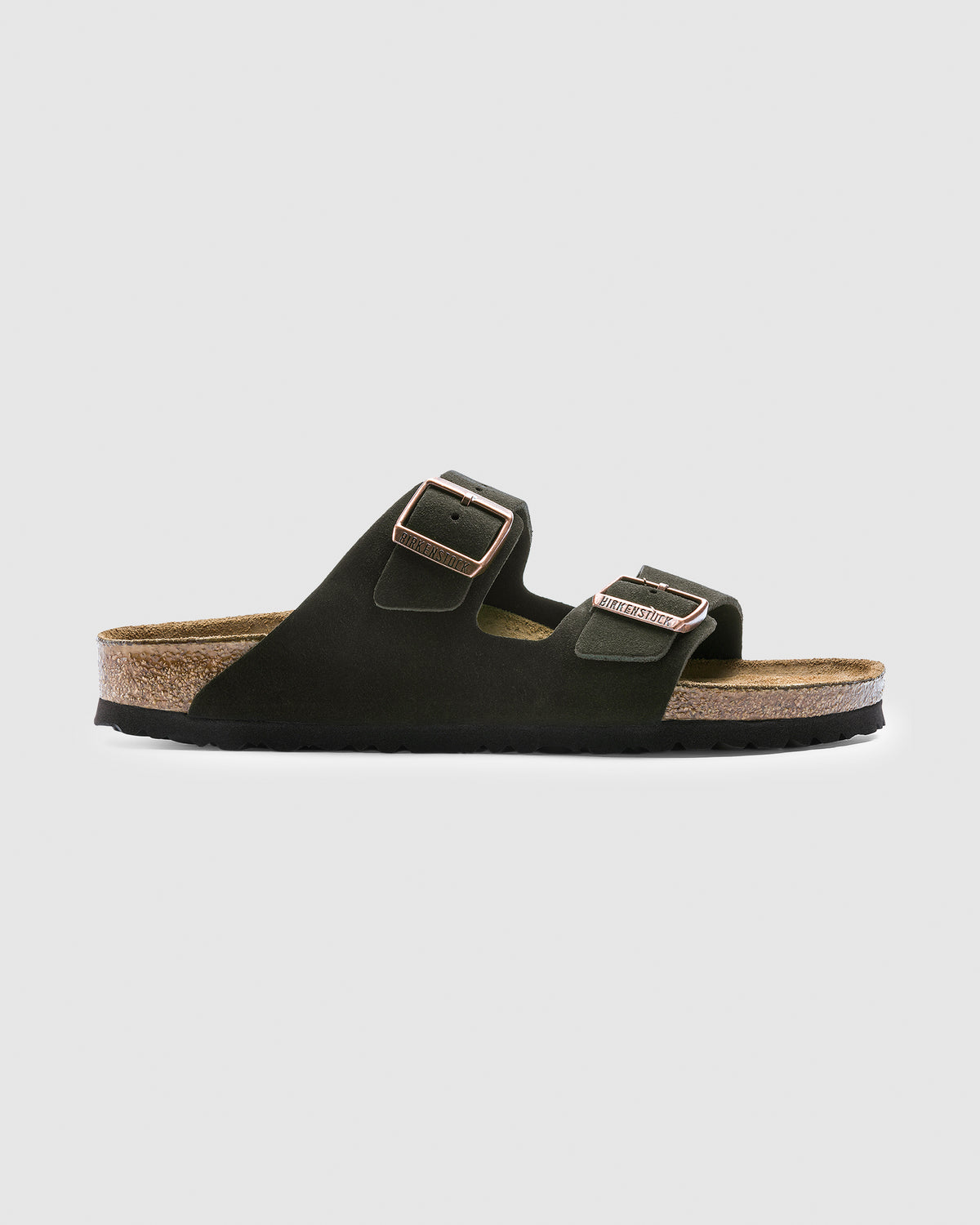 Arizona Soft Foot Bed Suede Leather Sandal MOCCA