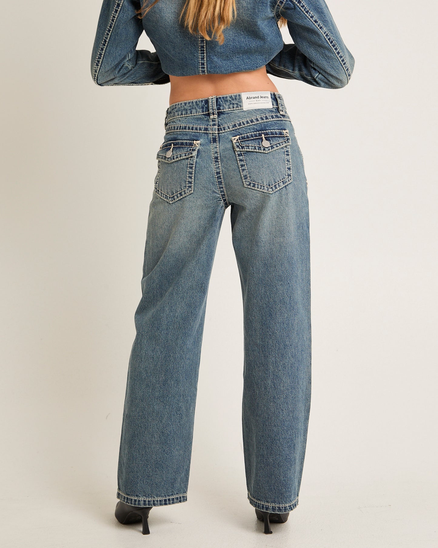 95 Mid Baggy Denim Jeans Amber