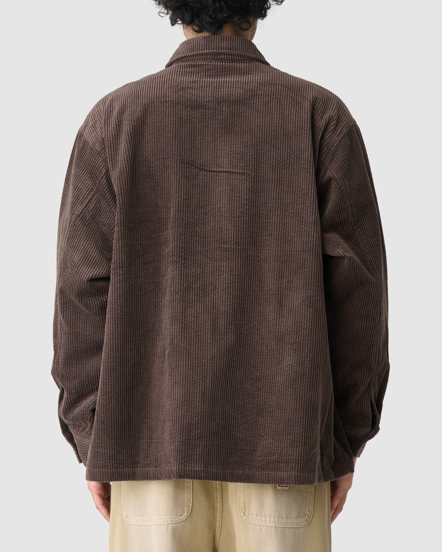 Zip Thru Long Sleeve Cord Shirt