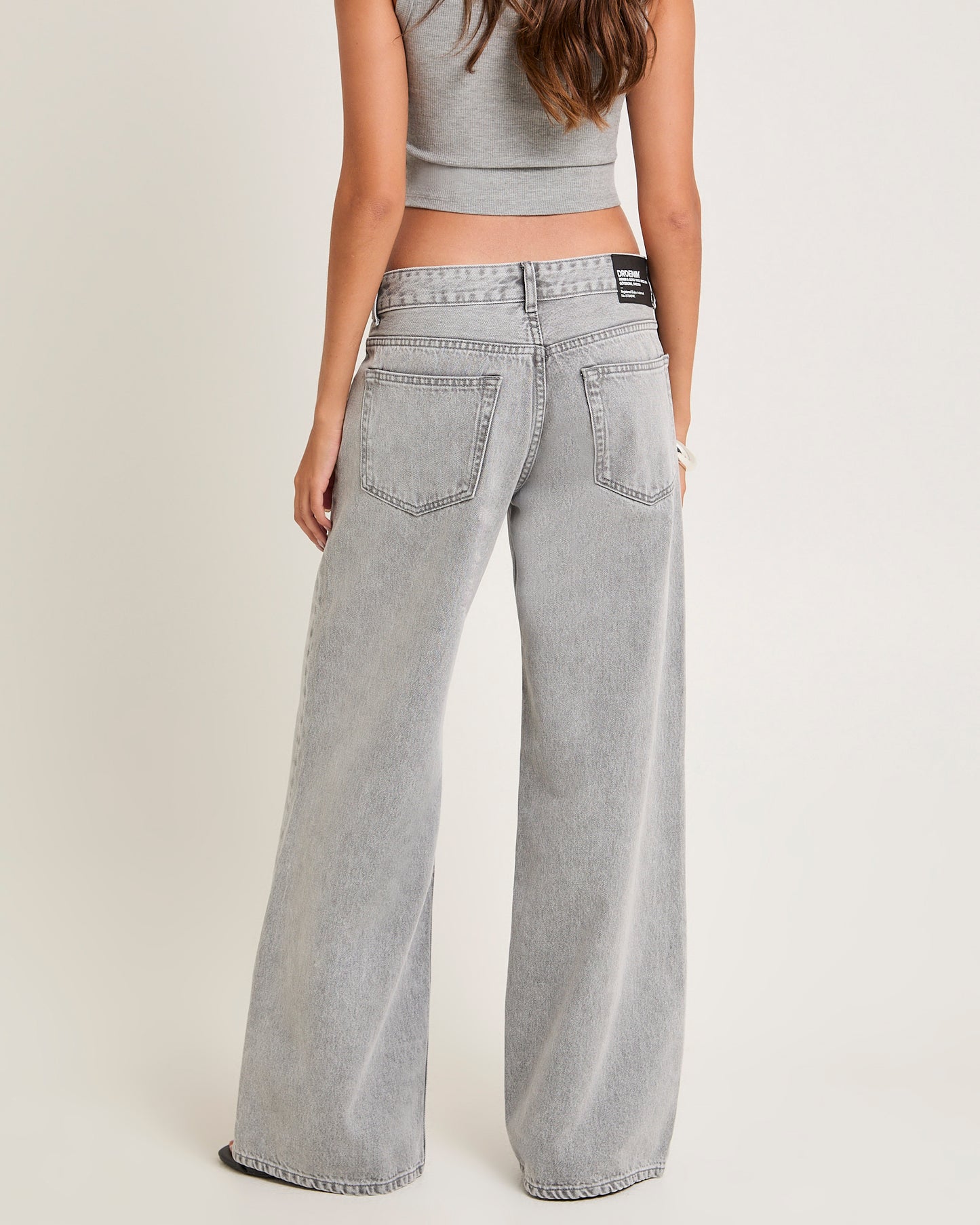 Rhue Wide Leg Jeans Ash Gray