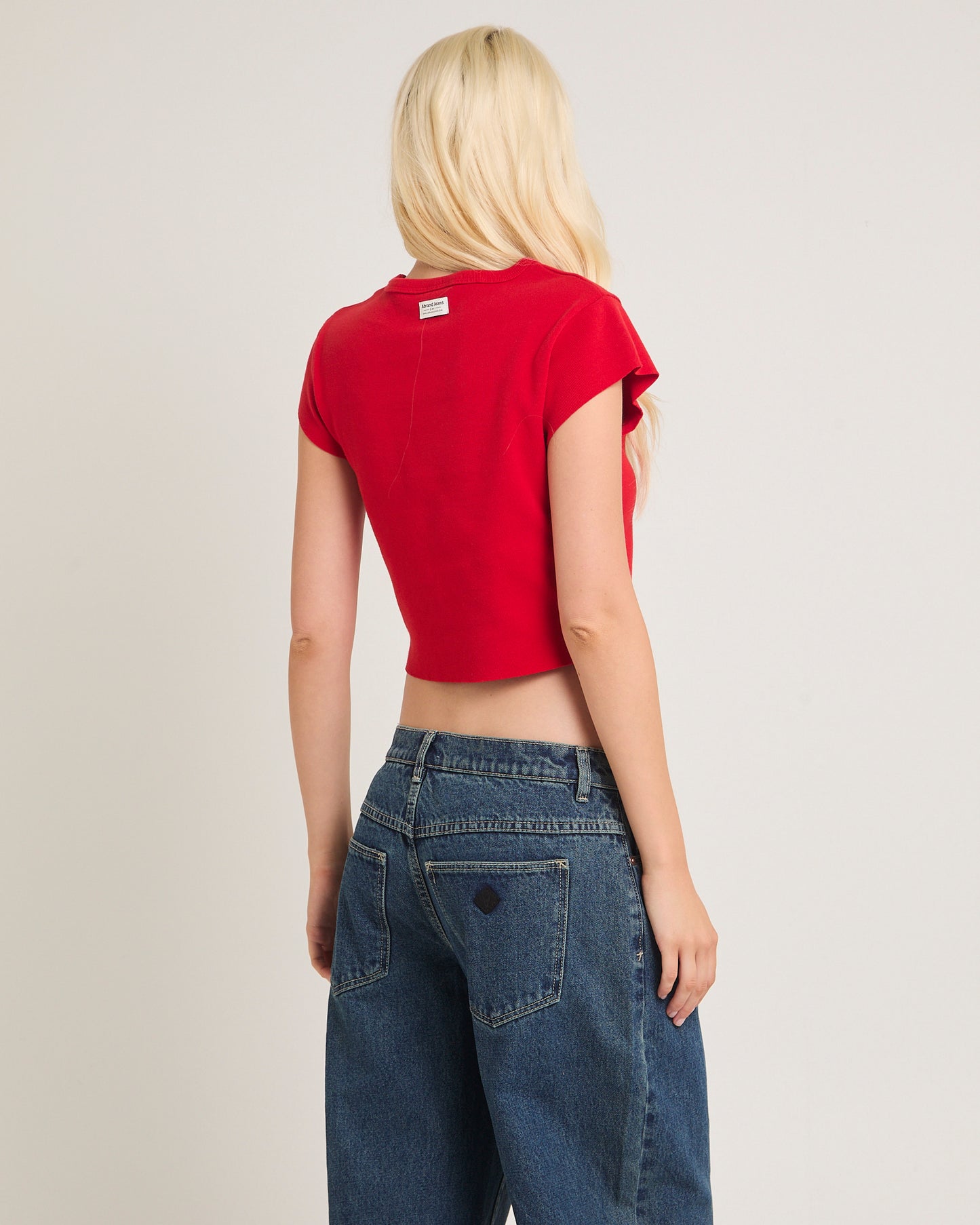 90's Rib Cut Off Baby Tee