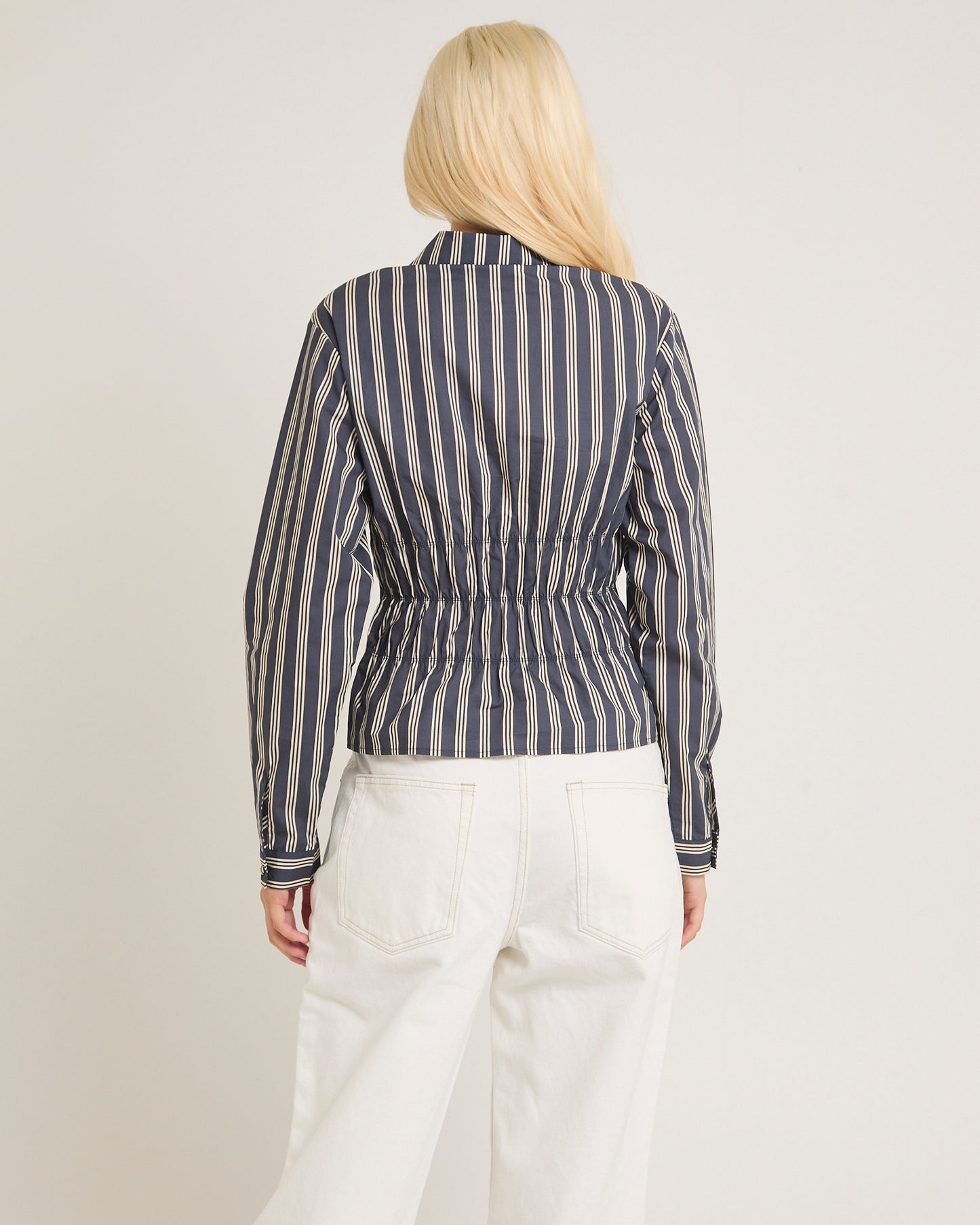 Monty Gathered Long Sleeve Shirt
