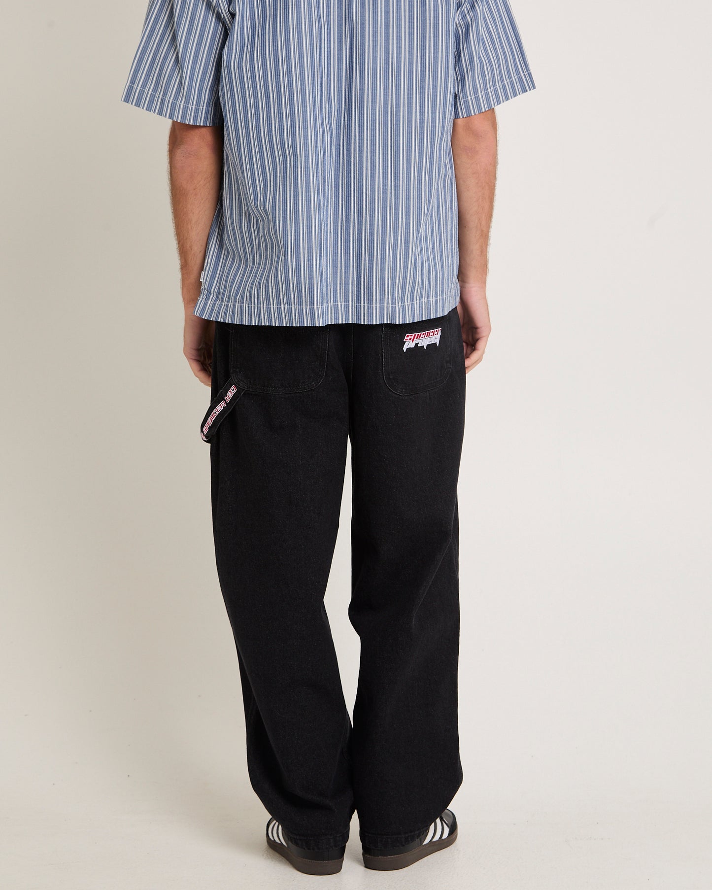 Kay Embroided Wide Leg Denim Pants