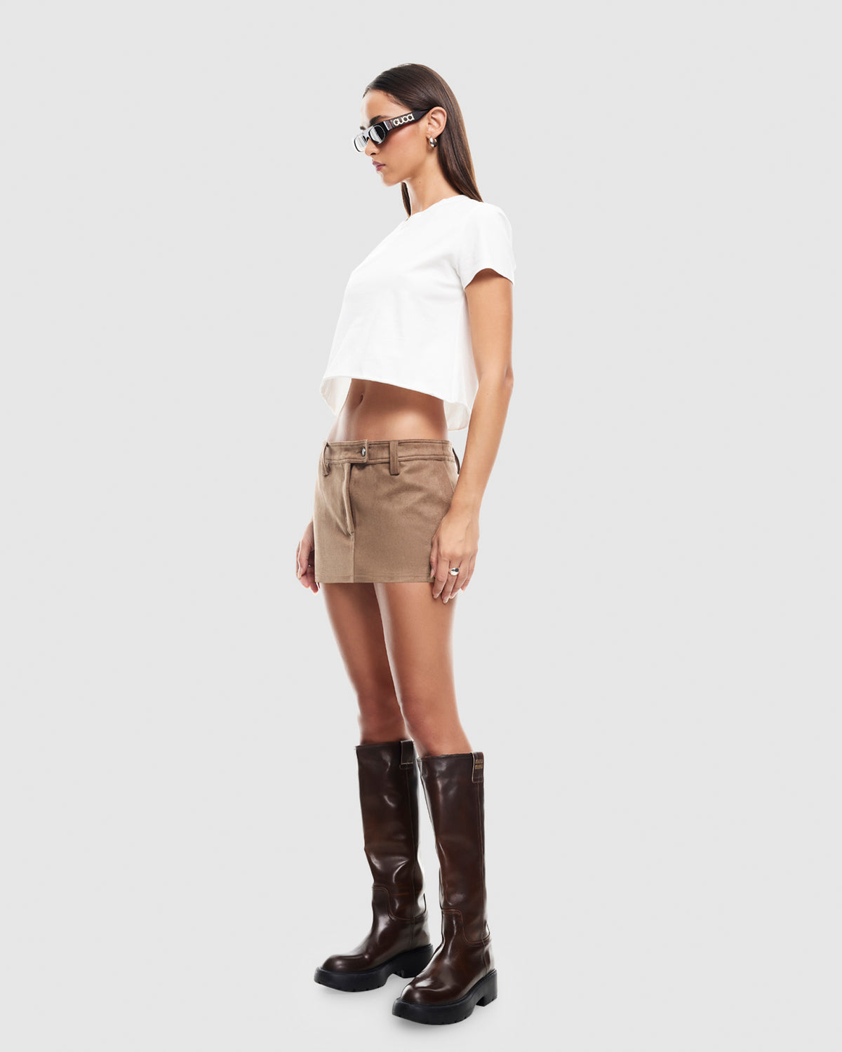 Mirage Mini Skirt CHOCOLATE