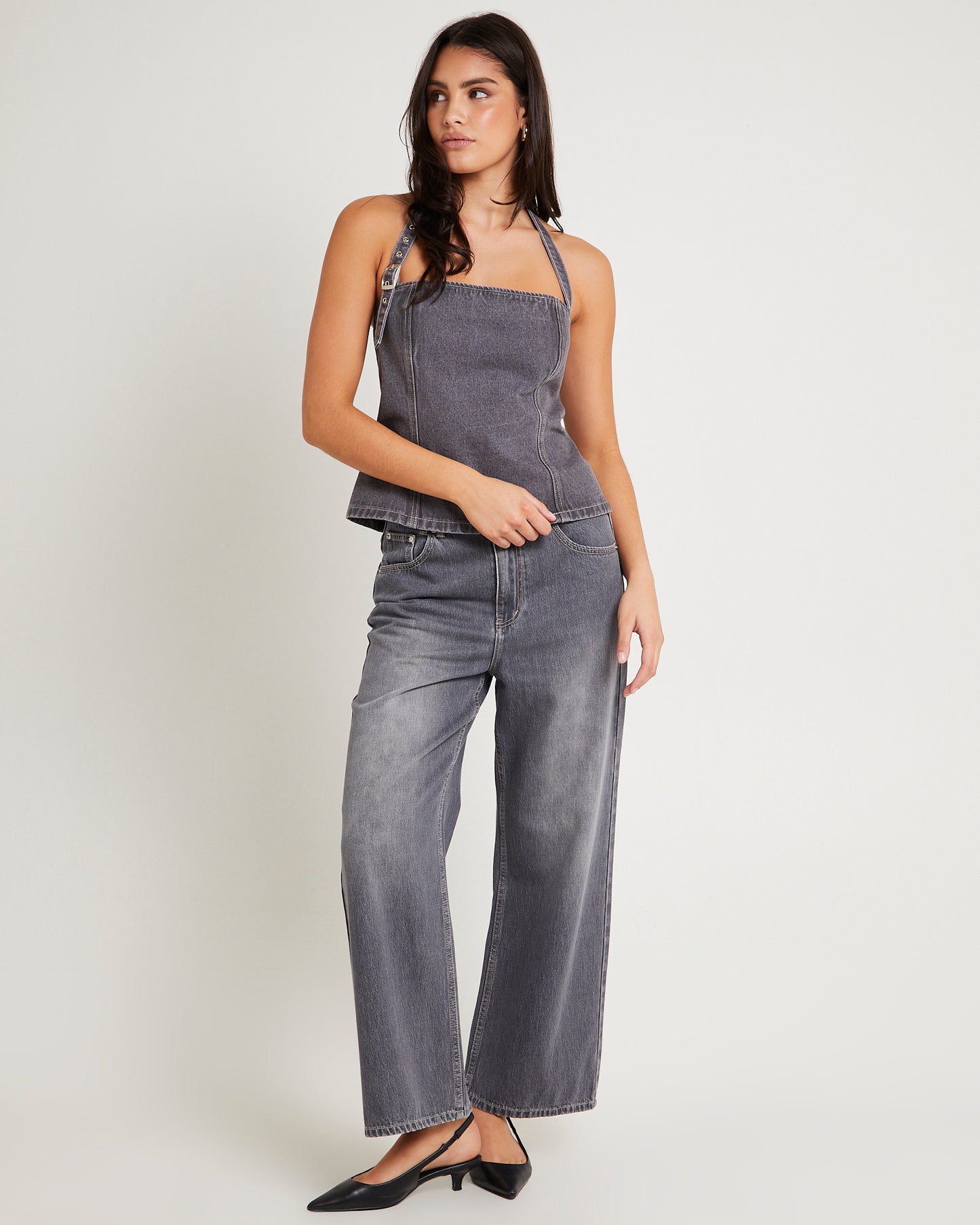 Rez Maxi Baggy Denim Jeans Petite