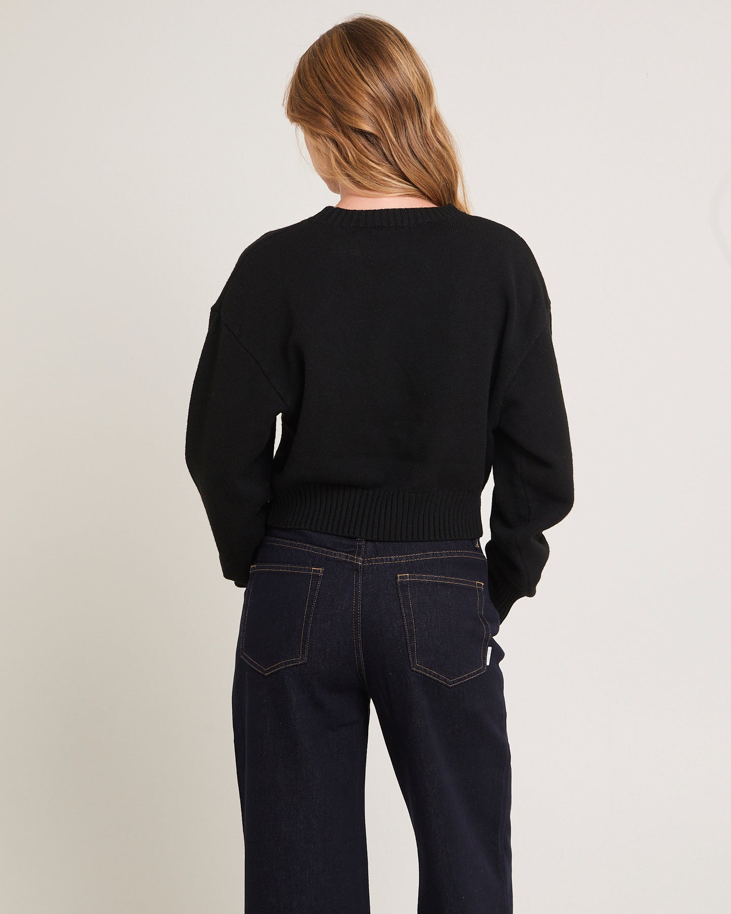 Tasmine Cropped Knit Sweater