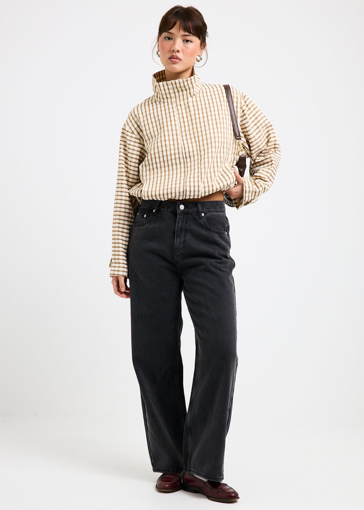 Alexa Mid Rise Denim Jeans Petite Relaxed