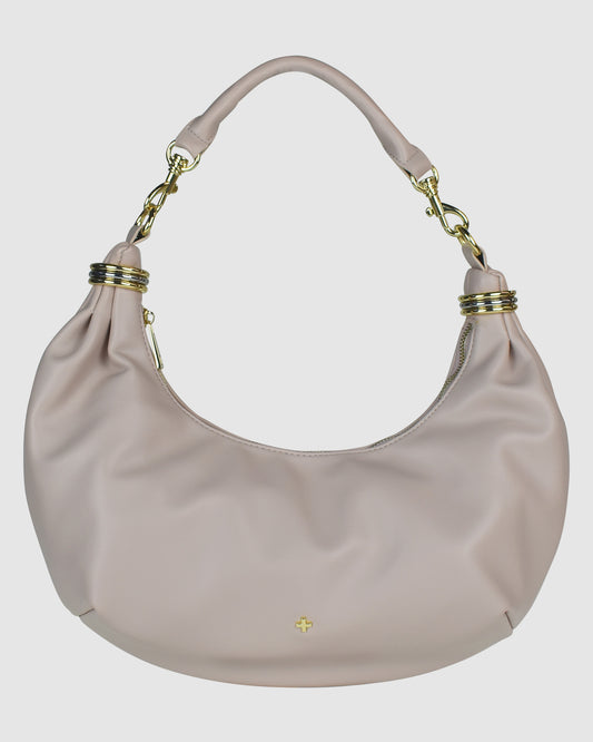 Drift Hobo Shoulder Bag NUDE  PU