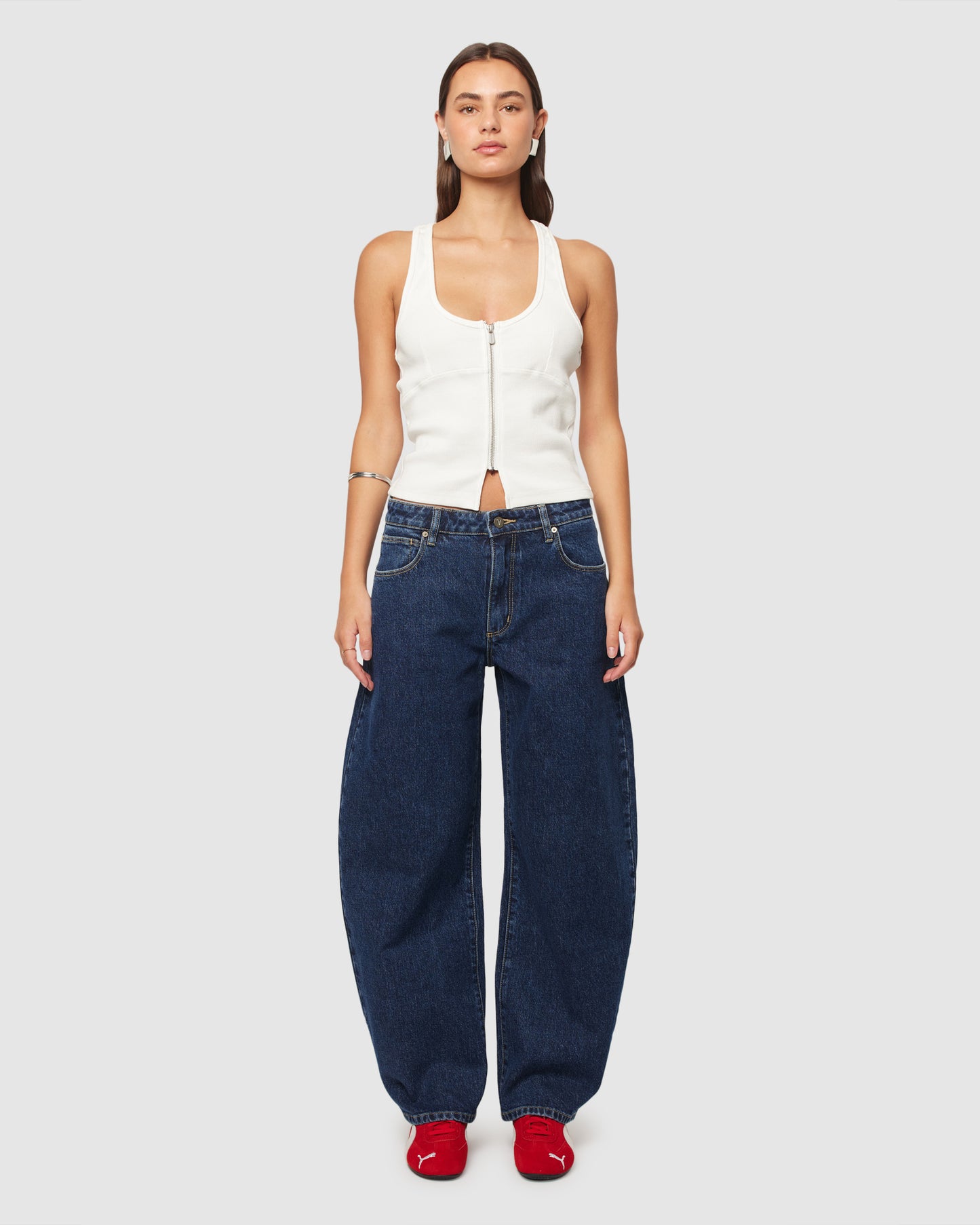 95 Mid Barrel Denim Jeans Tara