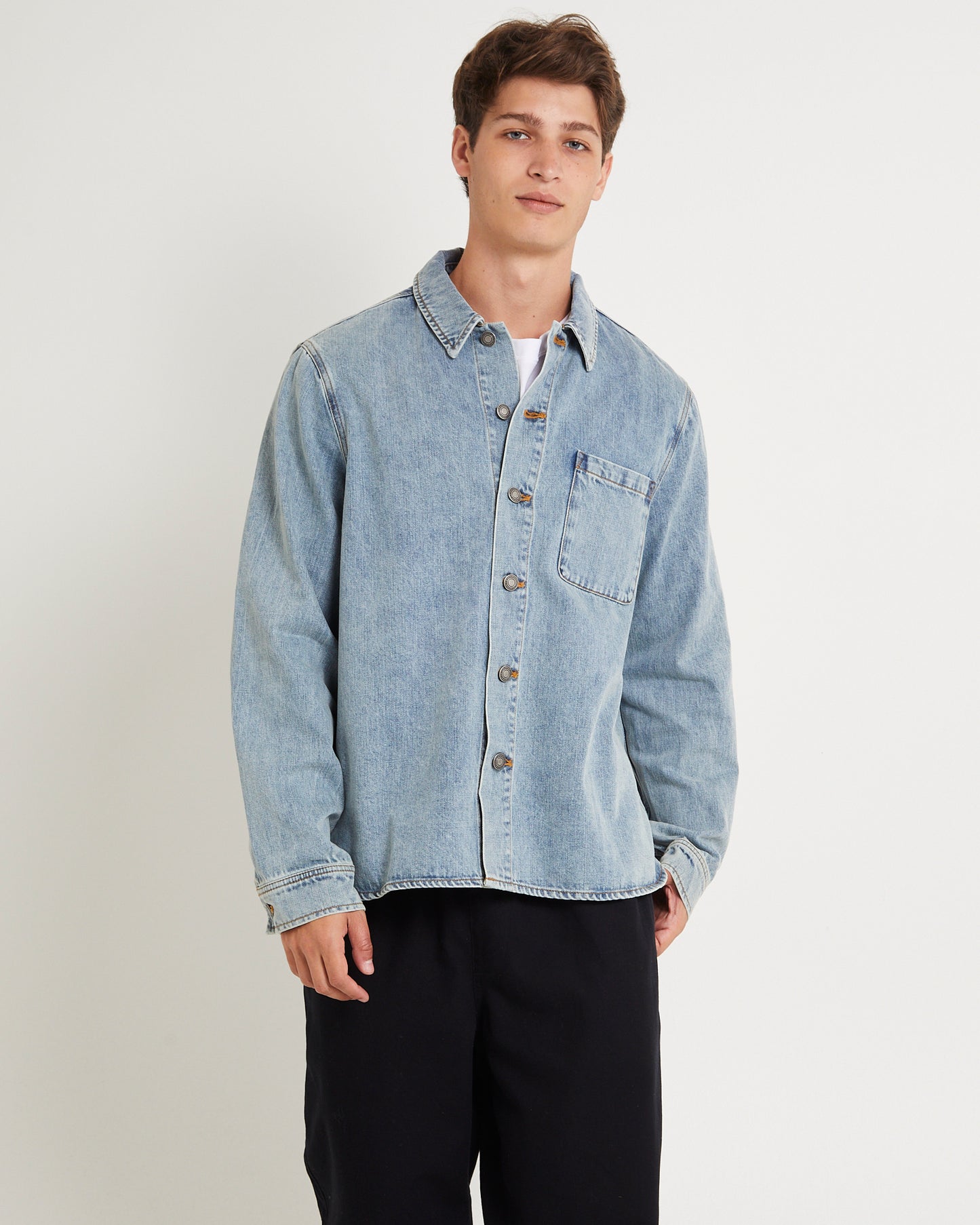 Denim Over Shirt