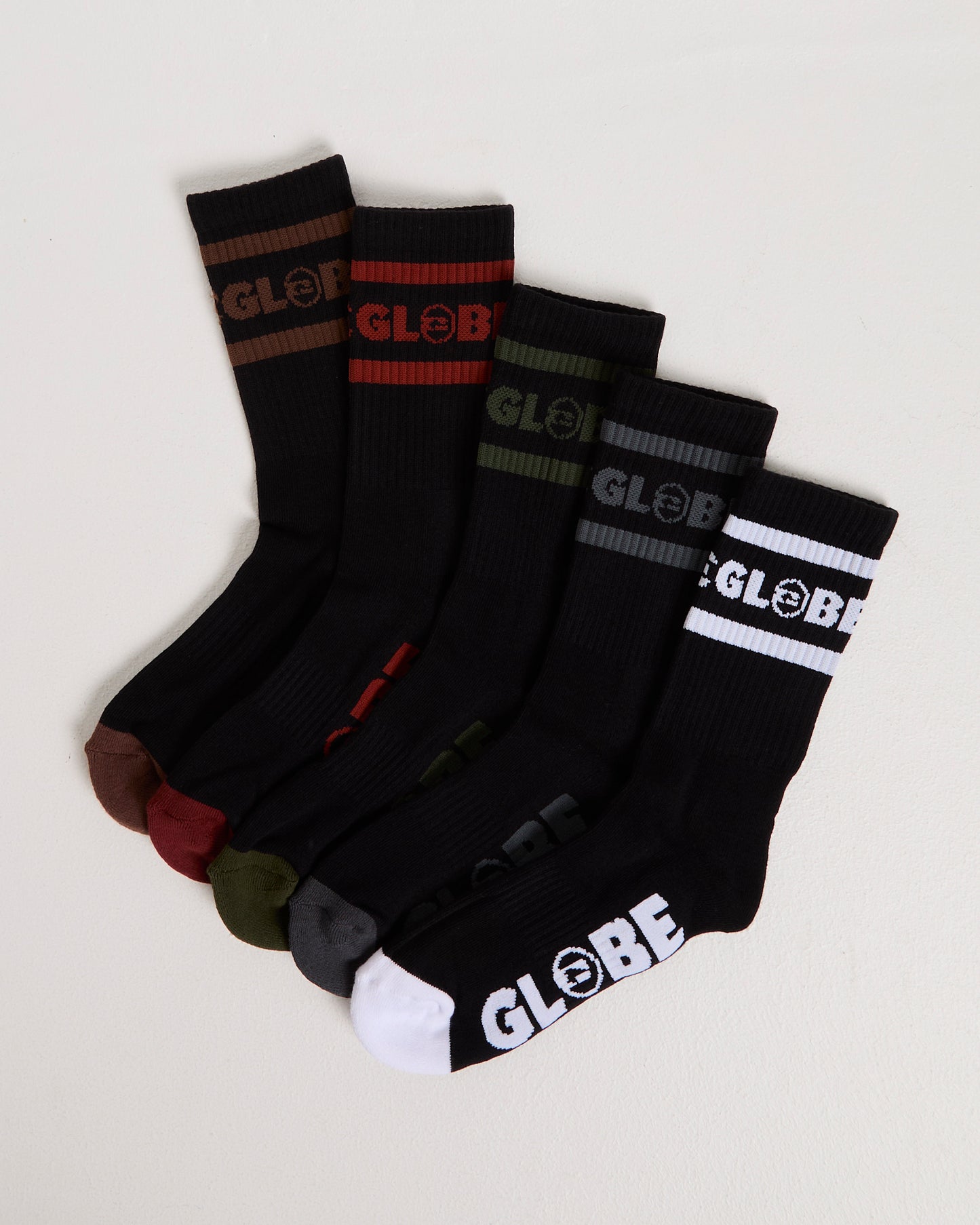 Tilt Hi Crew Socks 5 Pack