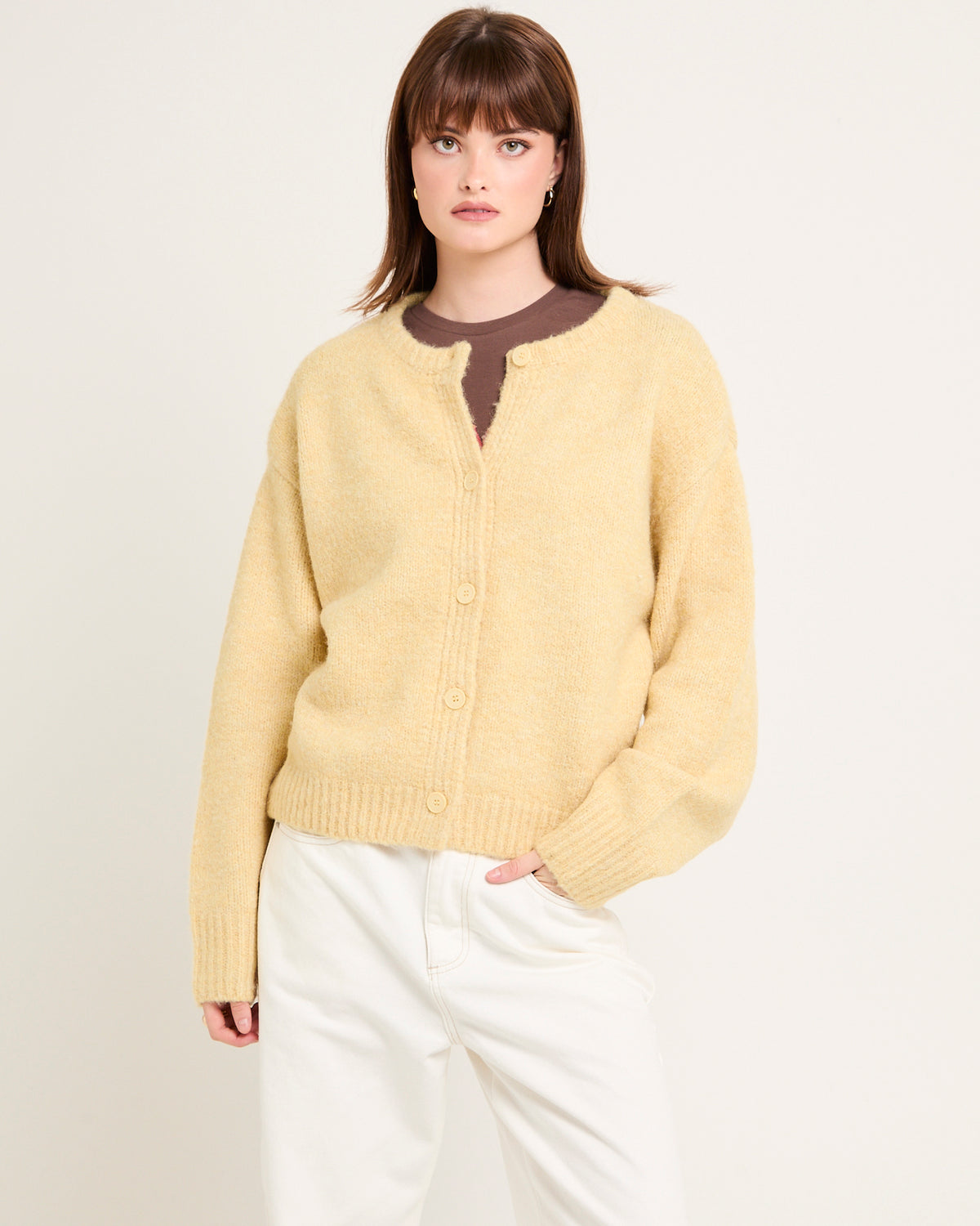 Fraser Chunky Cardigan LEMON