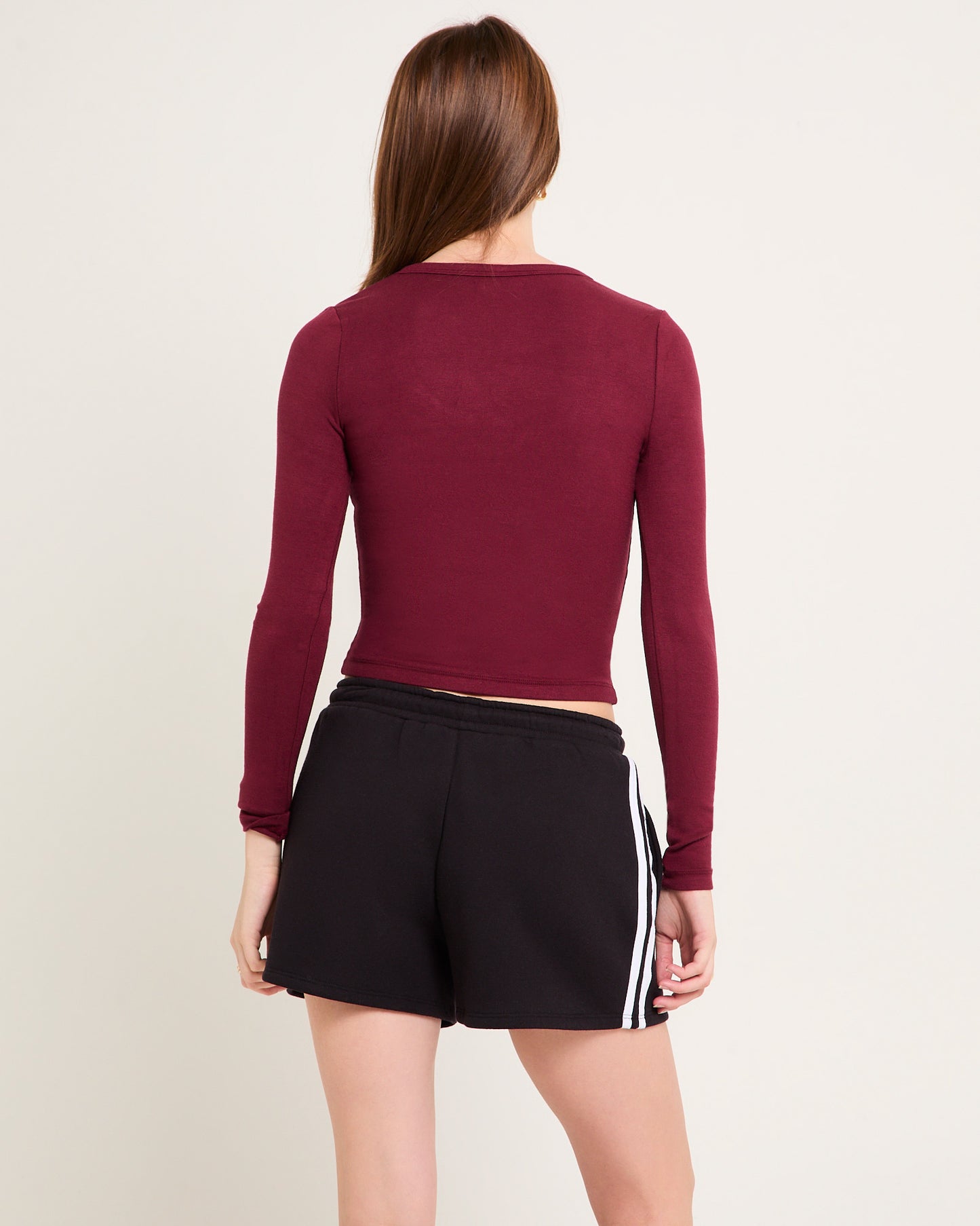 Slinky Scoop Neck Long Sleeve