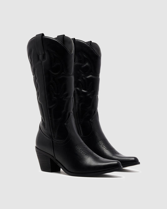 Clayton Cowboy Boots Black