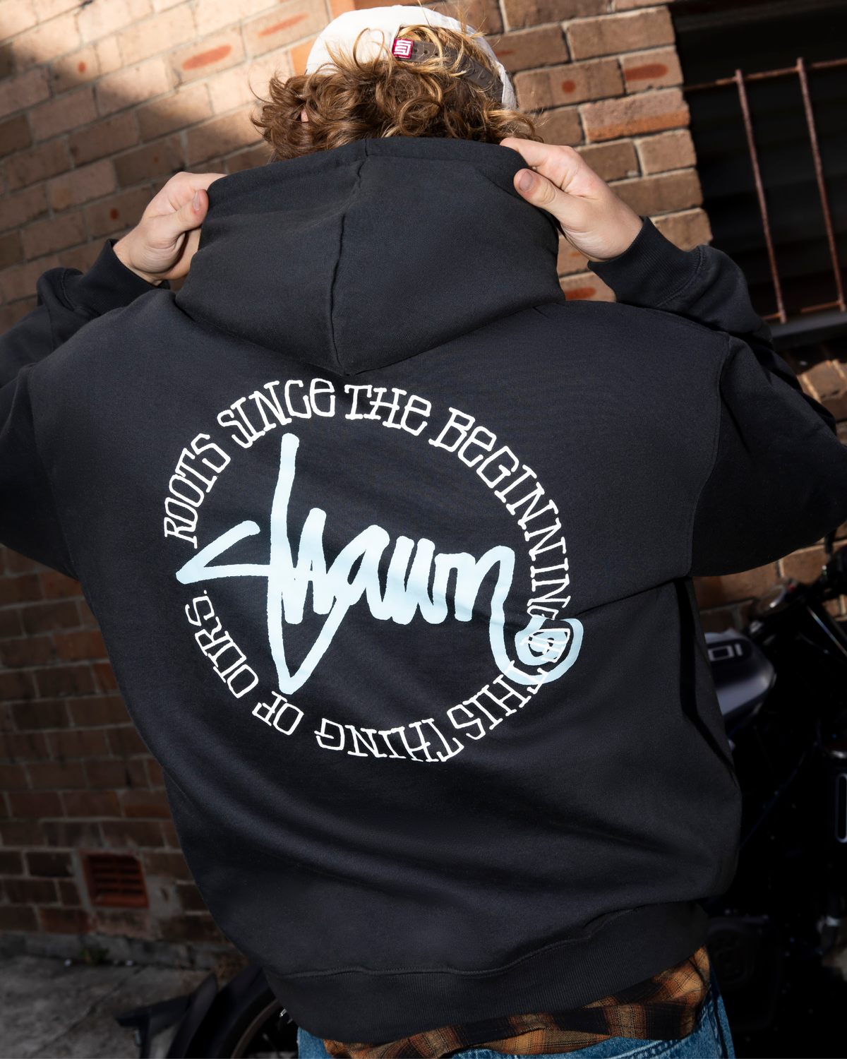 This Thing Dot Hoodie WASHED BLACK
