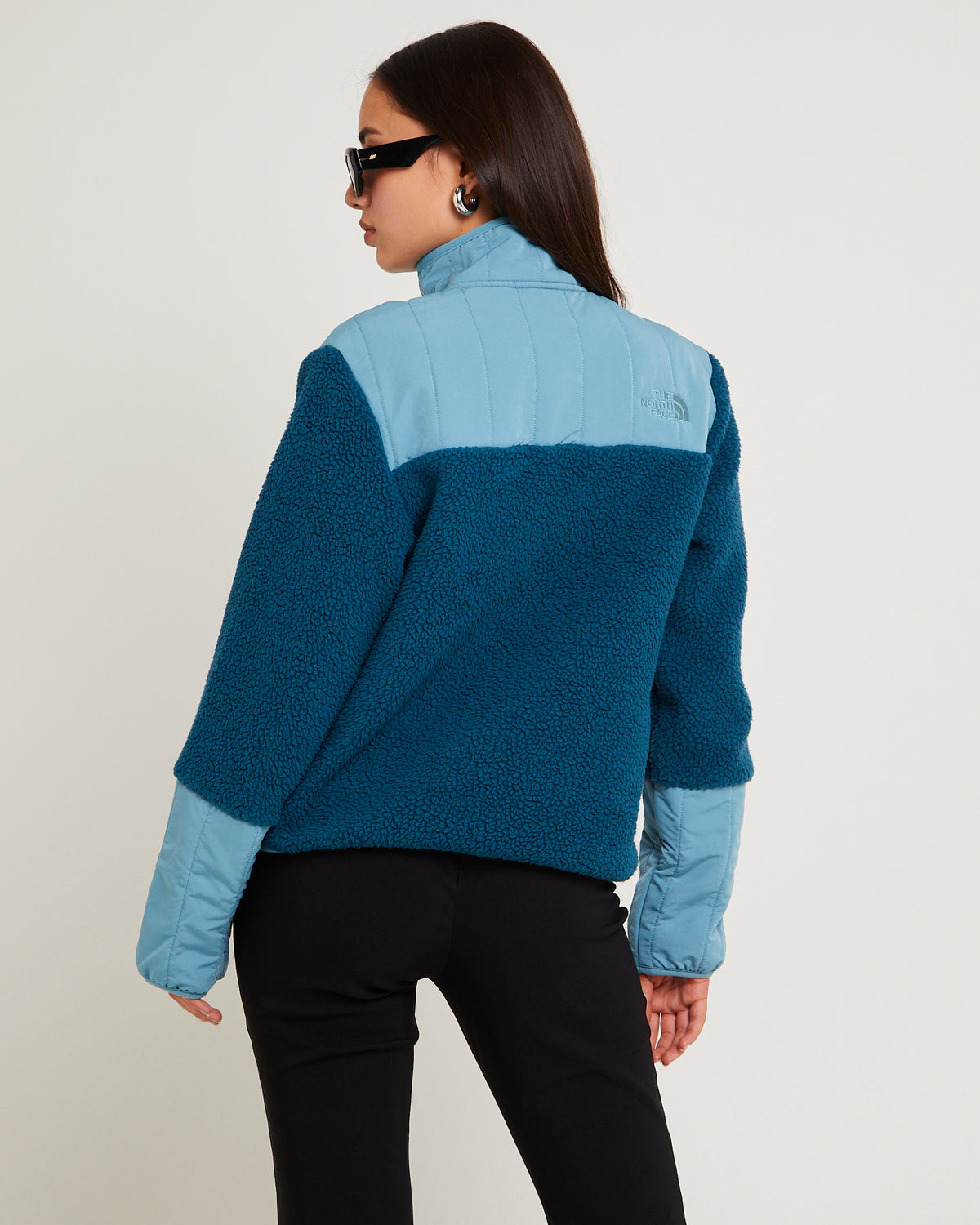 Women's Cragmont Fleece 1/4 Snap MIDNIGHT PETROL/ALGAE BLUE