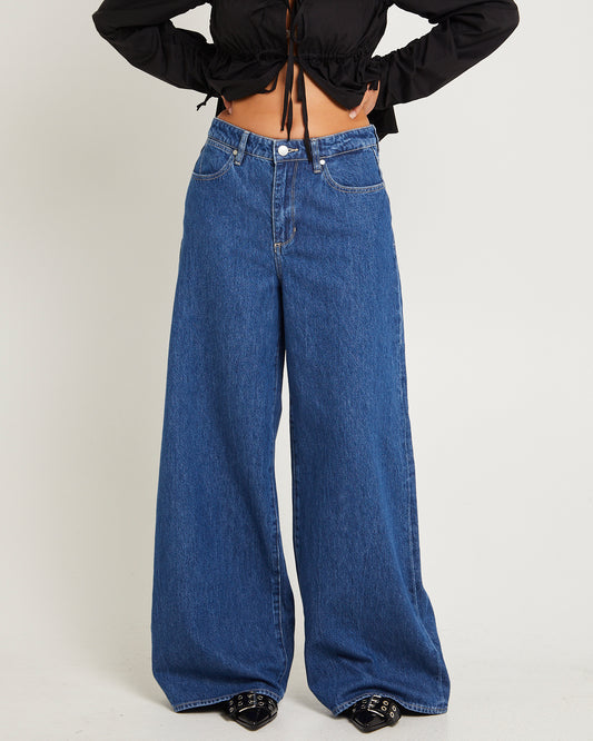 Mid Stevie Relaxed Denim Jeans Kick Drum Blue KICK DRUM BLUE