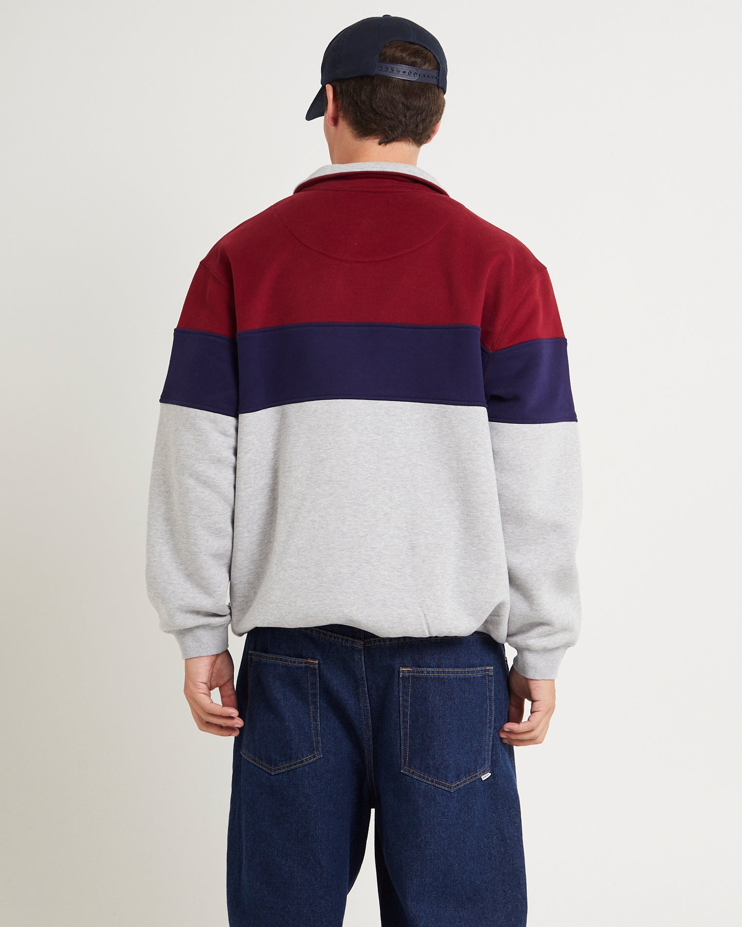 Crest Panel 1/4 Zip Jumper