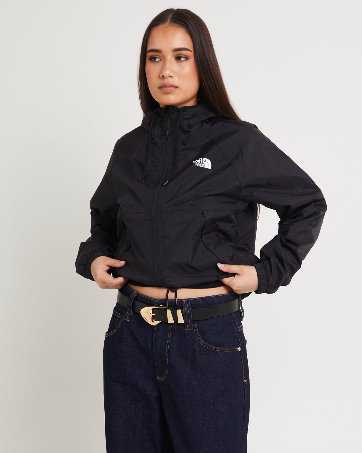Women's Antora Rain Hoodie TNF BLACK