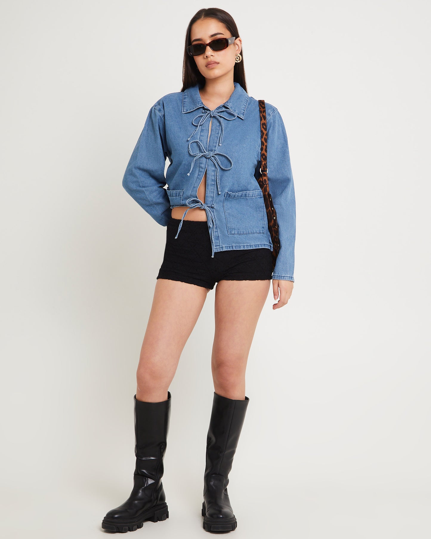 Bow Bow Denim Chore Jacket