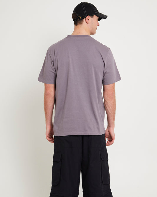Men's Short-Sleeve Fine Alpine T-Shirt LUNAR STONE