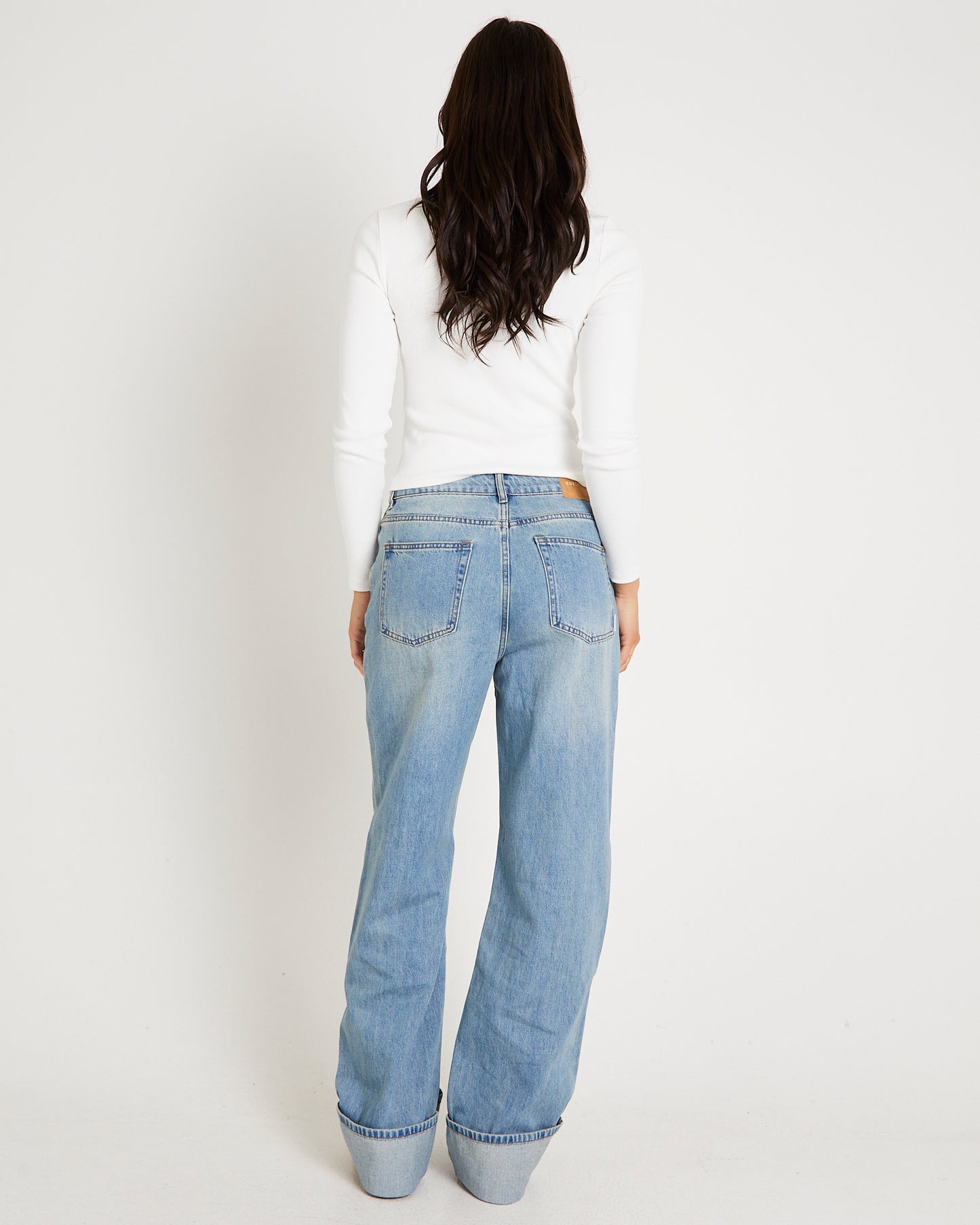 Demi Fold Hem Denim Jeans