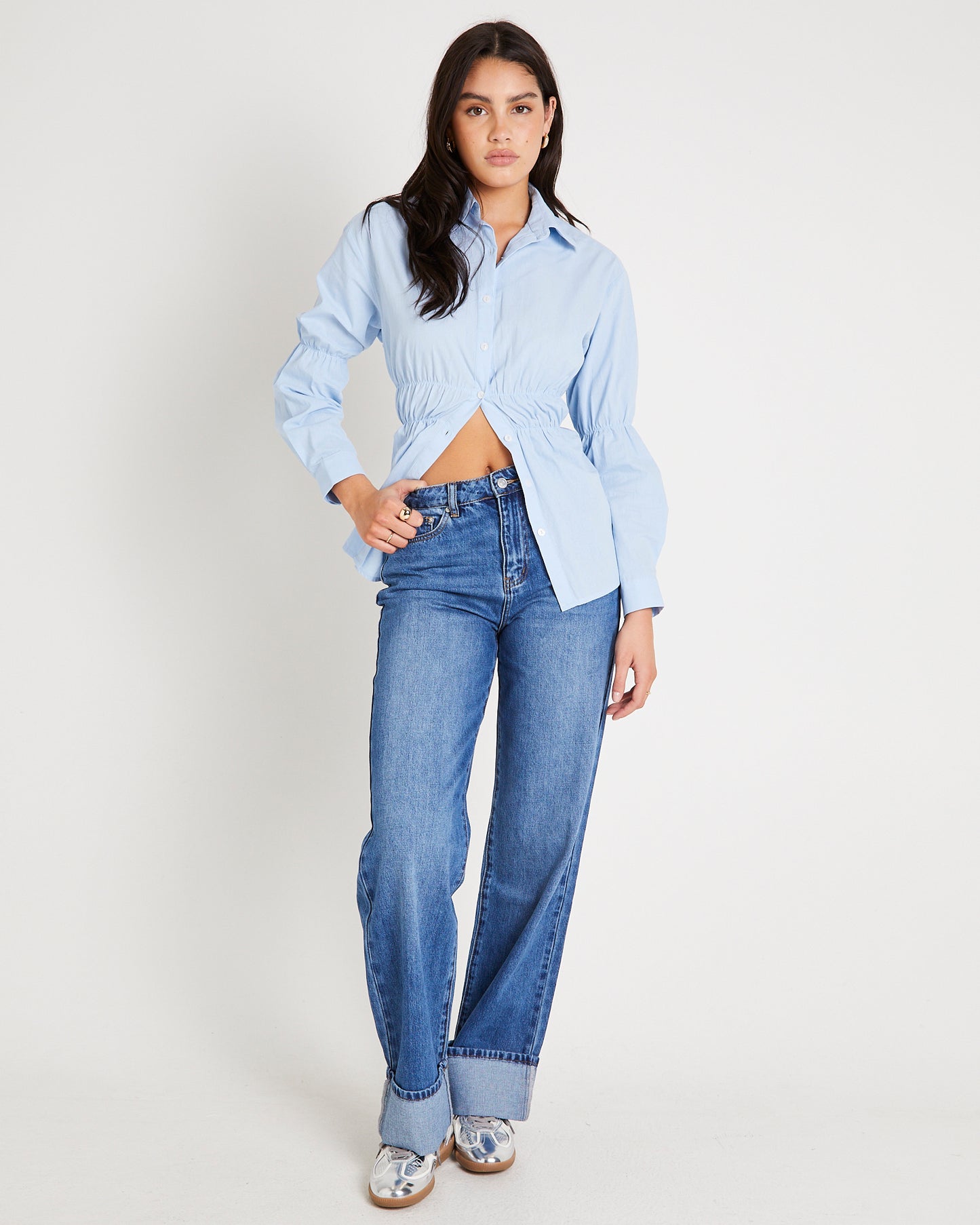 Demi Fold Hem Denim Jeans