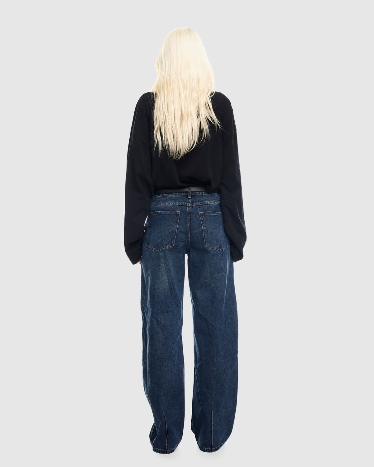Bloom Solid Long Sleeve Top ONYX