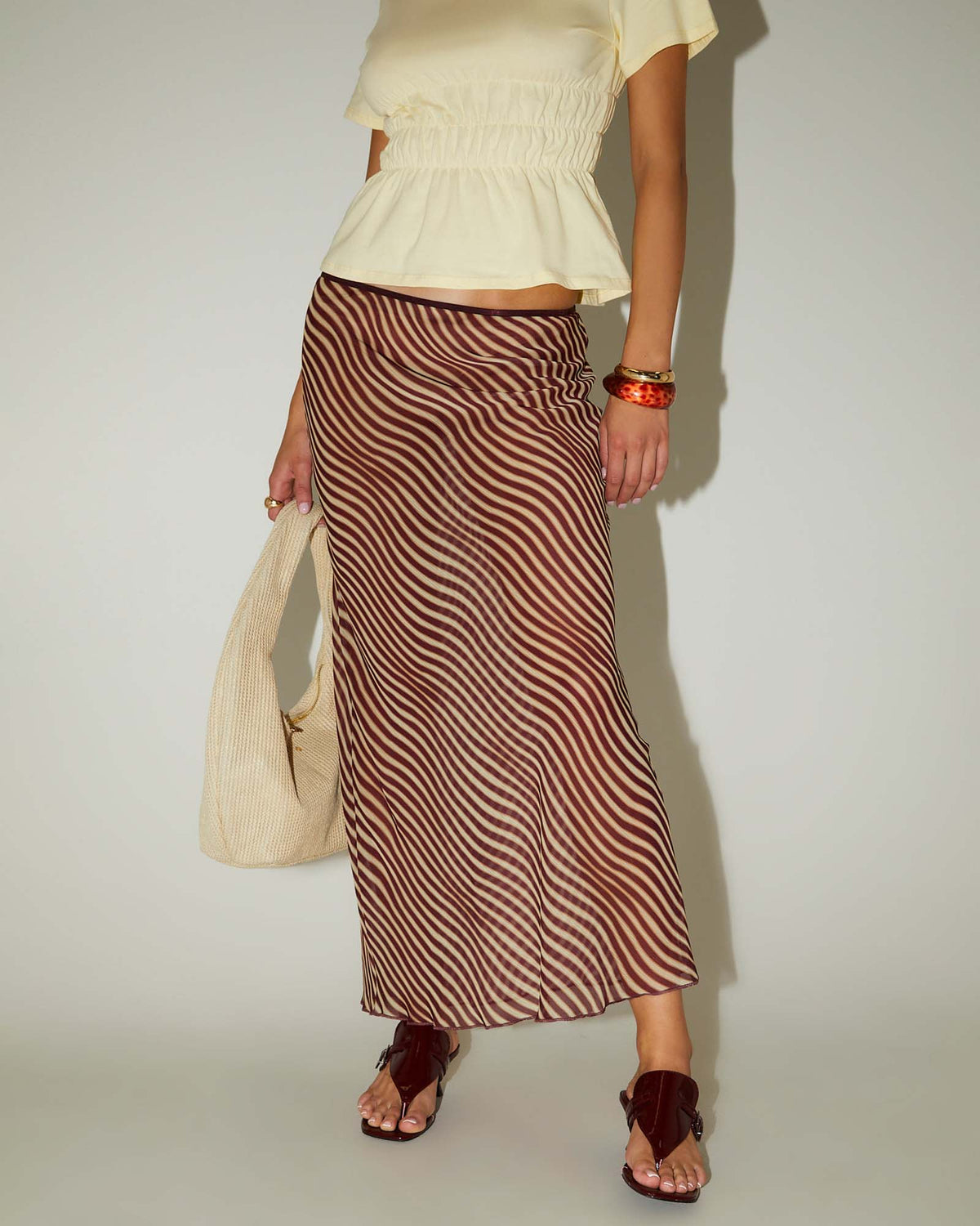 Celly Sheer Maxi Skirt