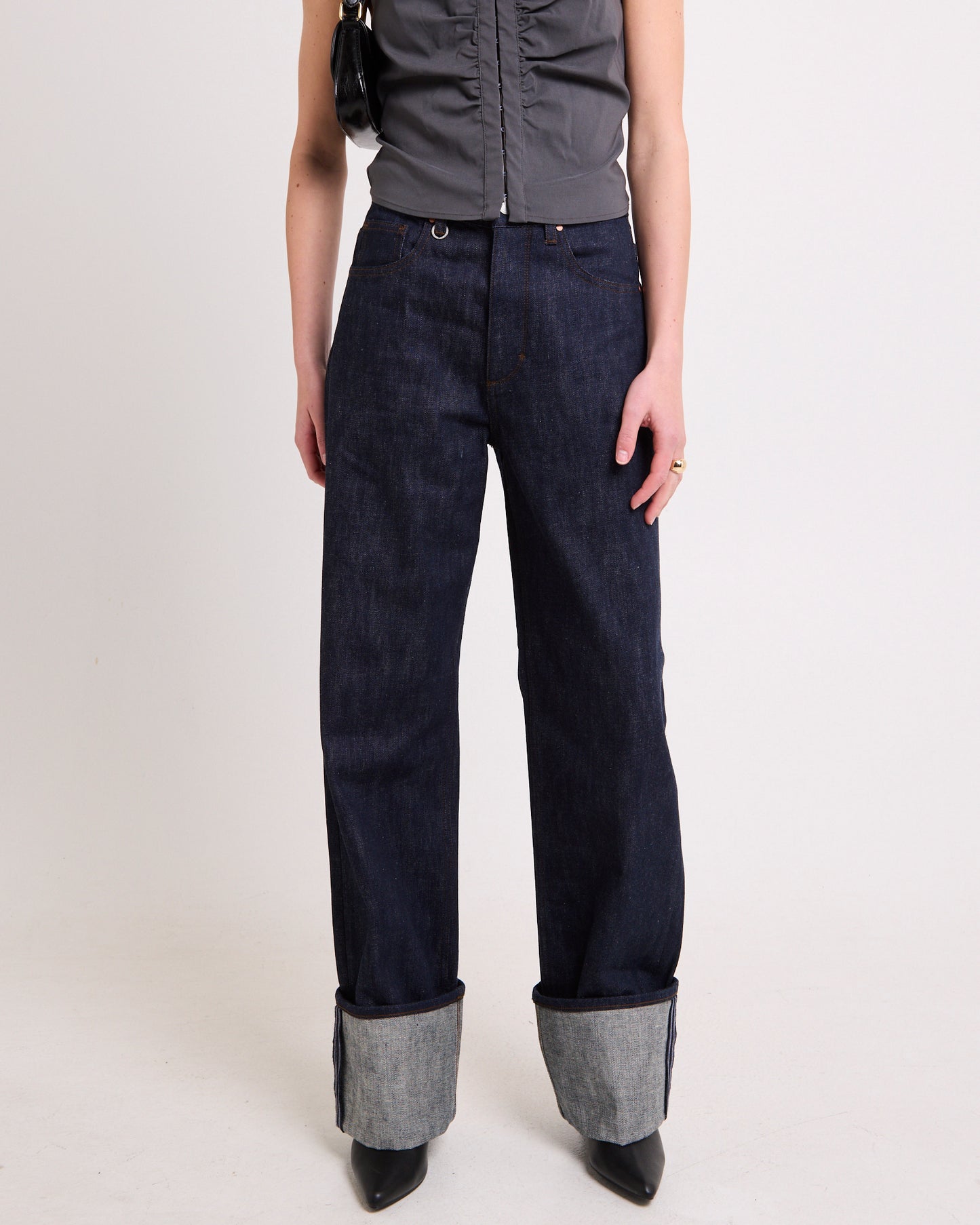 Coco Relaxed Denim Jeans Turn Up