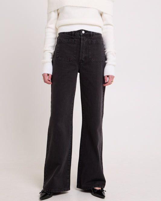 Sailor Long Denim Jeans Black Stone STONE BLACK