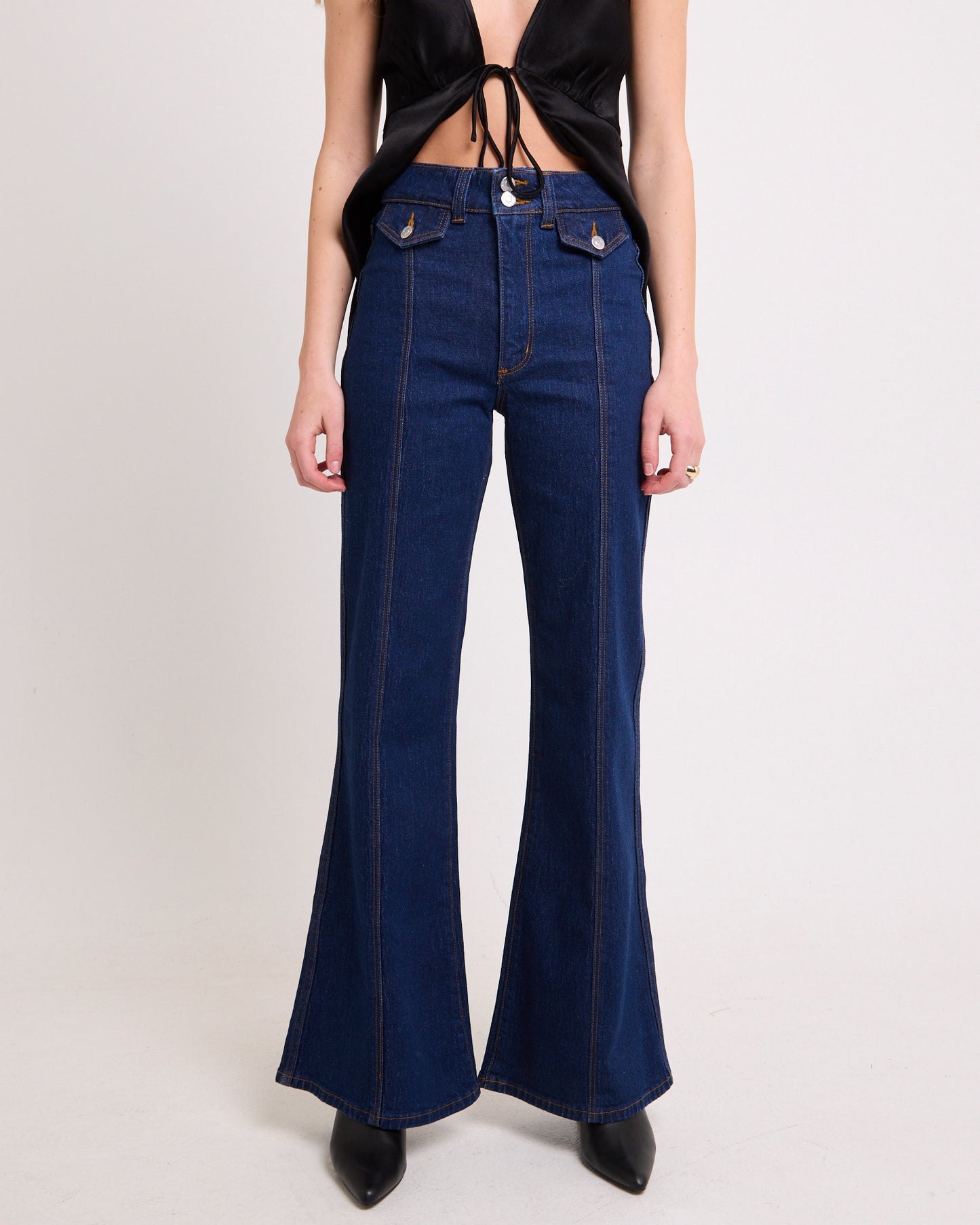 Eastcoast Flare Denim Jeans Celeste Riley Blue