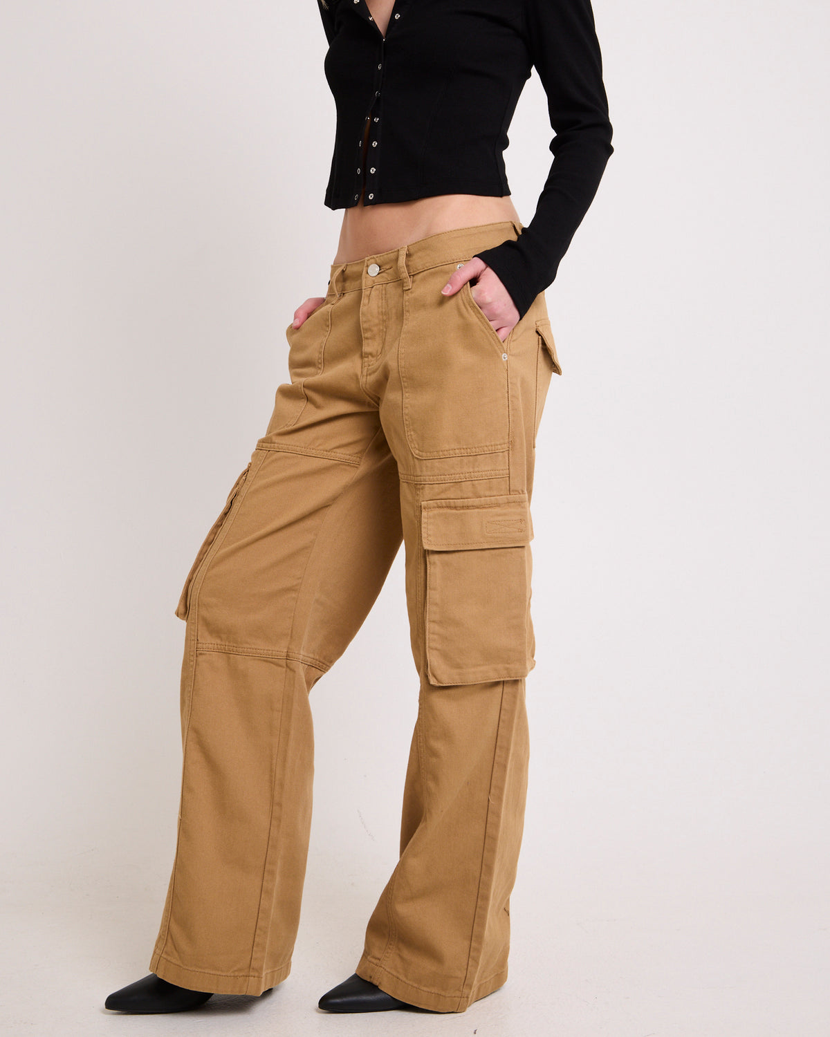 Serene Carpenter Pants STONE