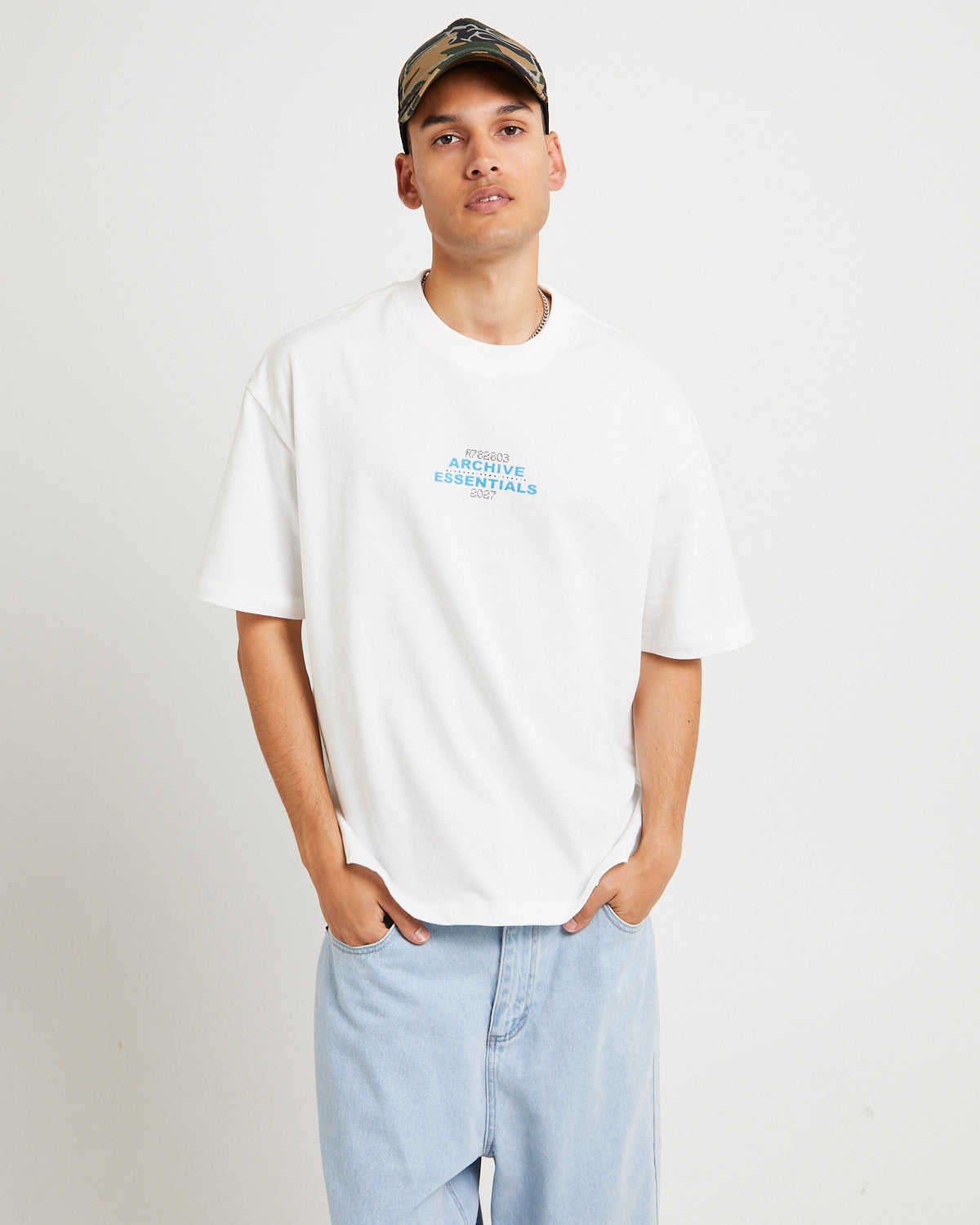 Essentials Cropped T-Shirt WHITE