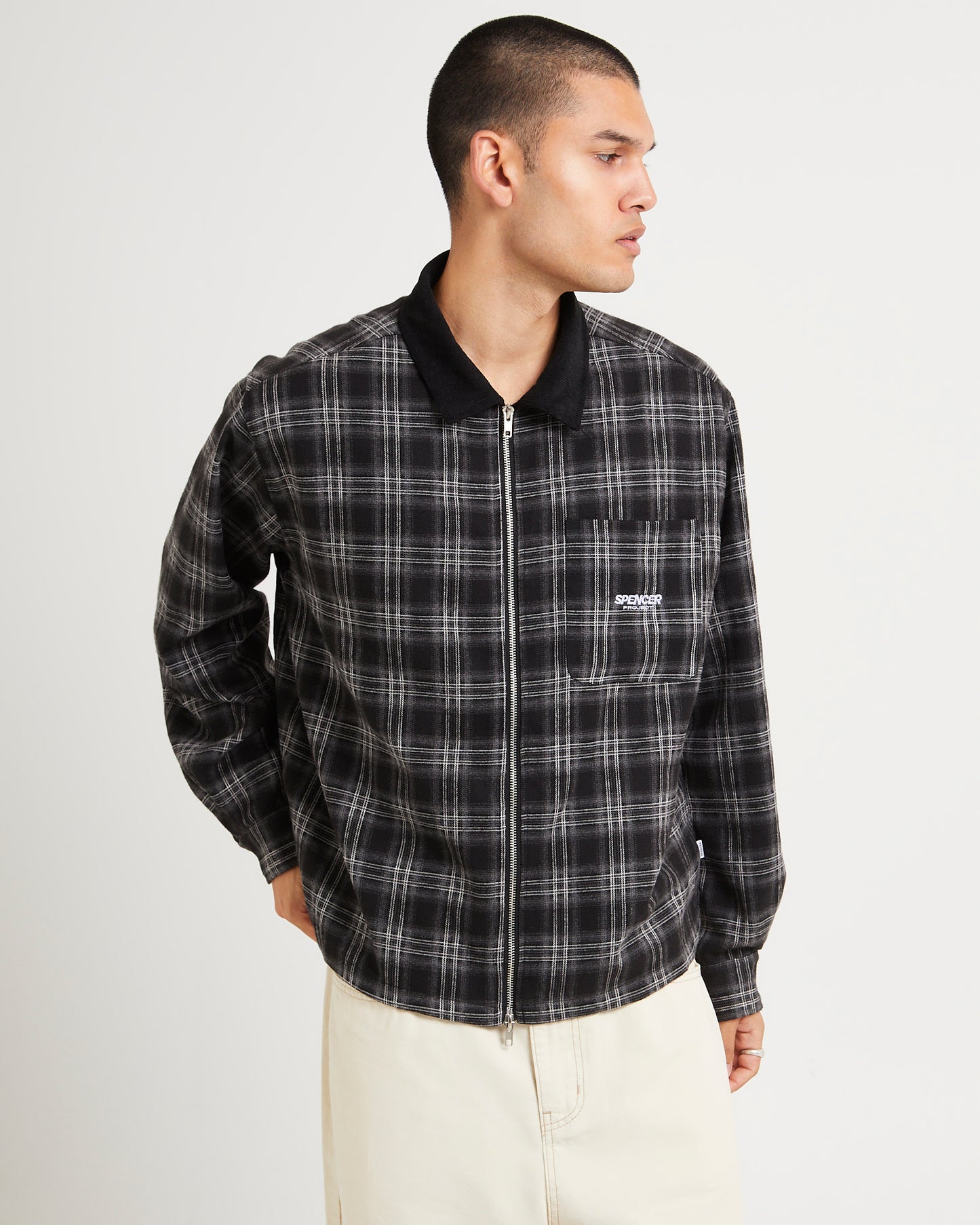 Caden Zip  Long Sleeve Shirt