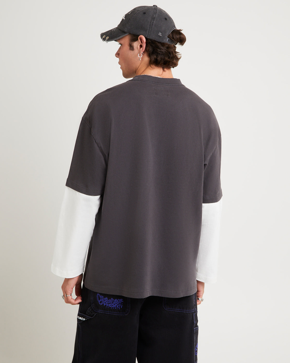 Haymarket Long Sleeve T-Shirt CHARCOAL