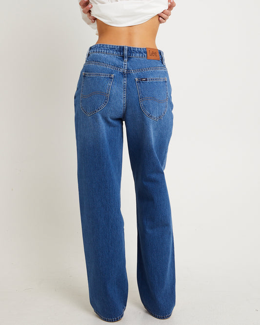 Mid Baggy Denim Jeans Arcadia Blue ACADIA BLUE