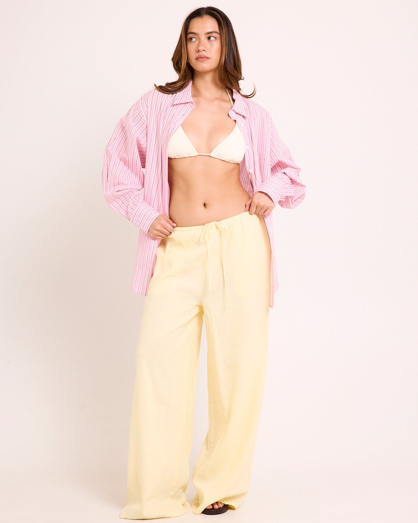 Hideaway Linen Wide Leg Pants