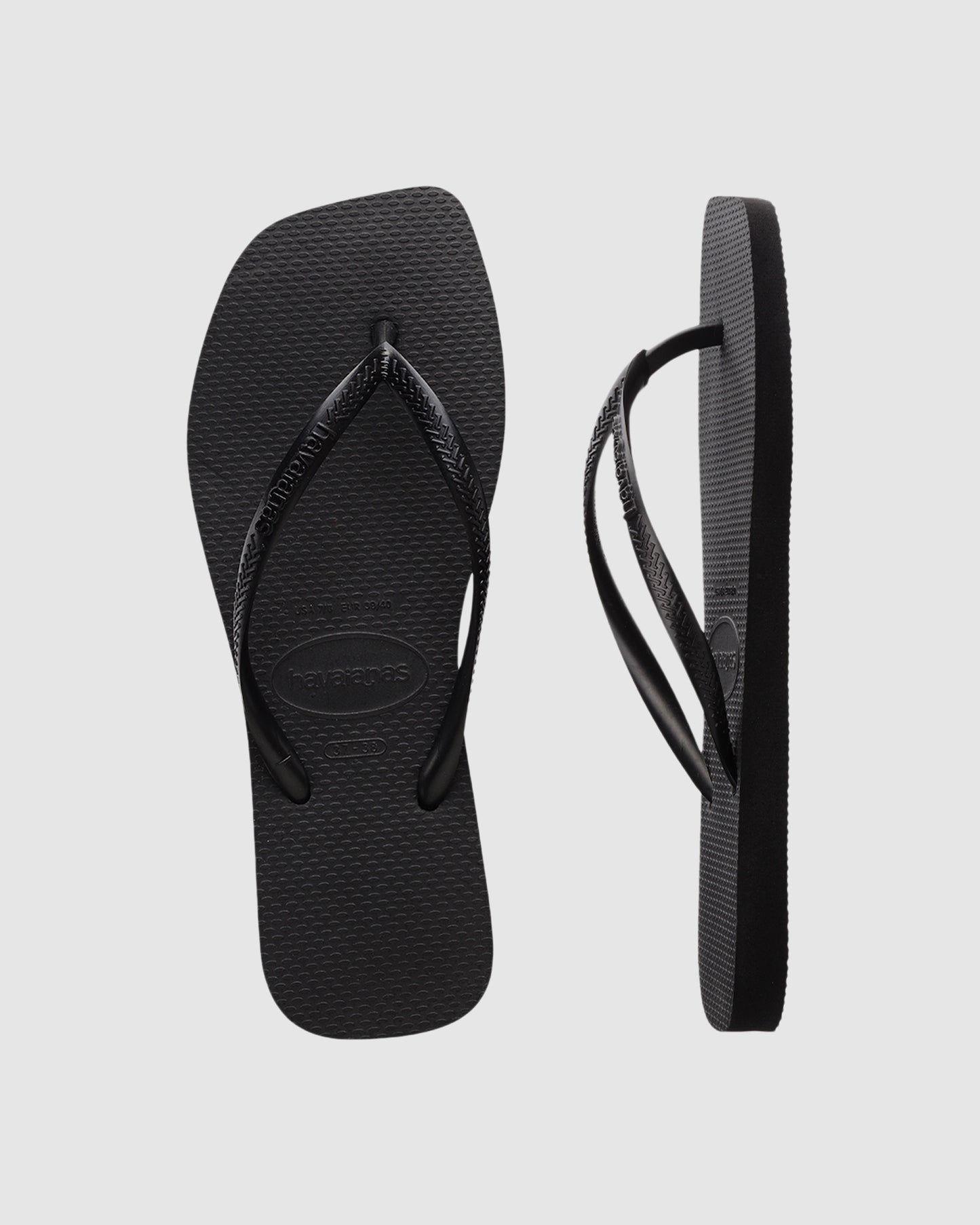 Slim Square Flip Flops