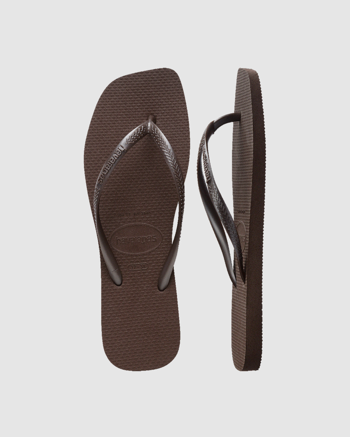 Slim Square Flip Flops