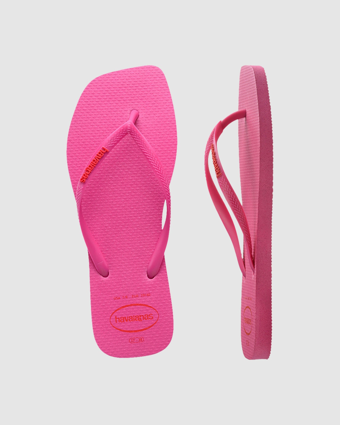 Slim Square Logo Pop Up Flip Flops