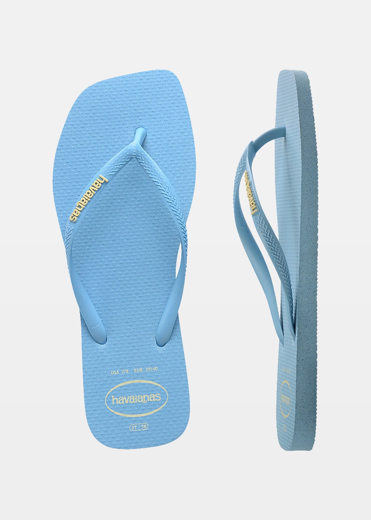 Slim Square Logo Pop Up Flip Flops