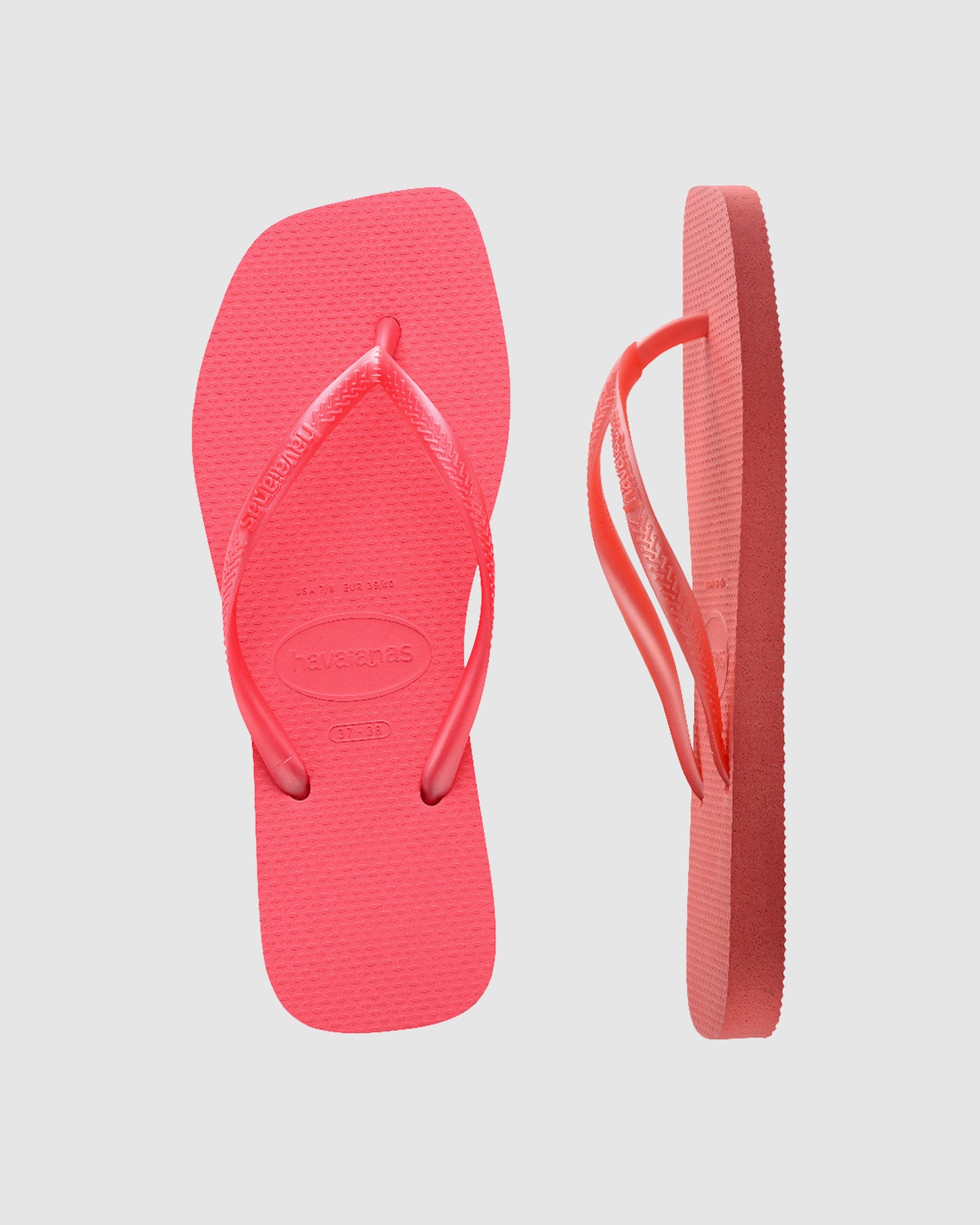 Slim Square Flip Flops