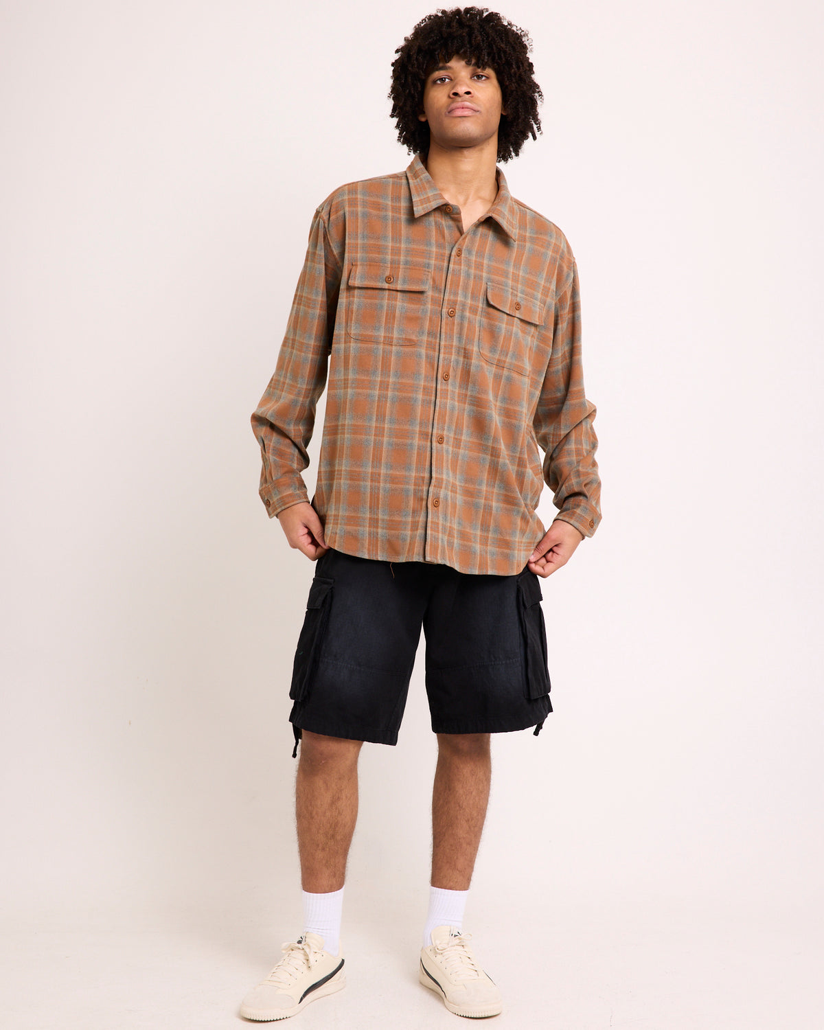 Plaid Long Sleeve Overshirt