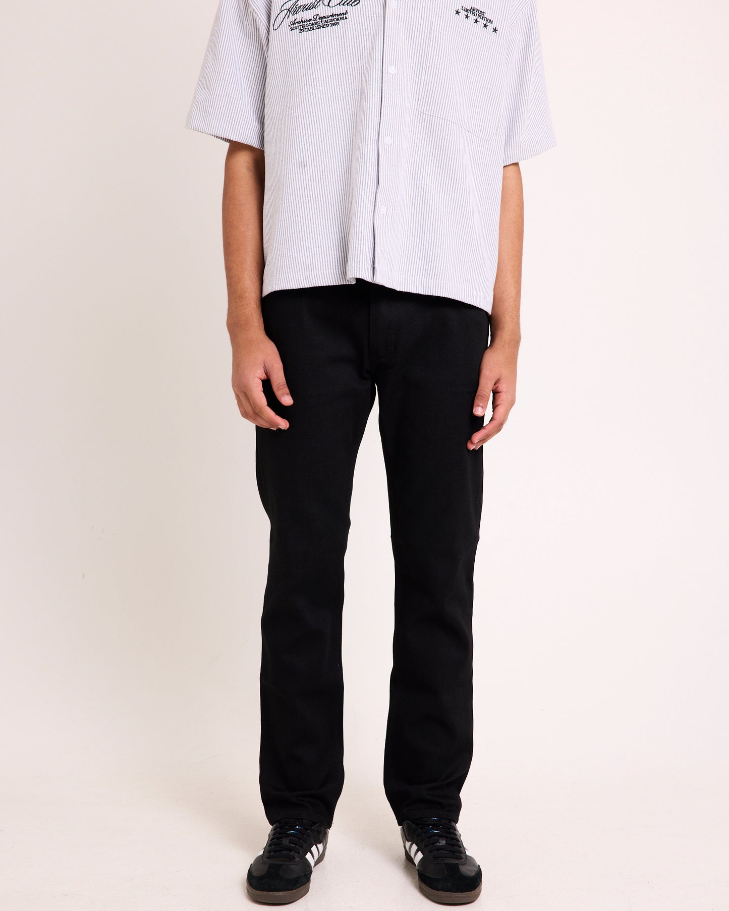Lou Straight Denim Jeans Sharp Black