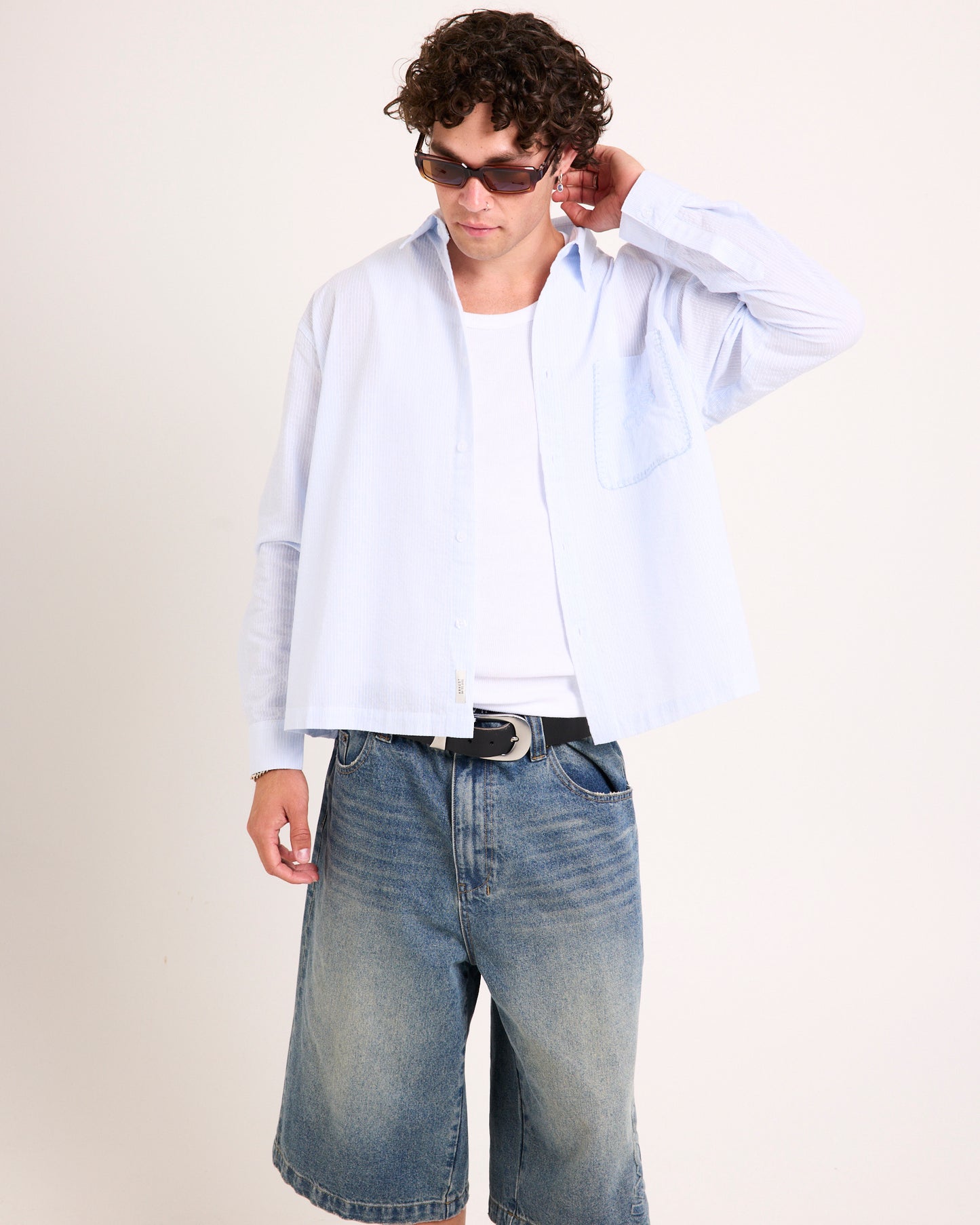 Cassa Long Sleeve Cropped Shirt