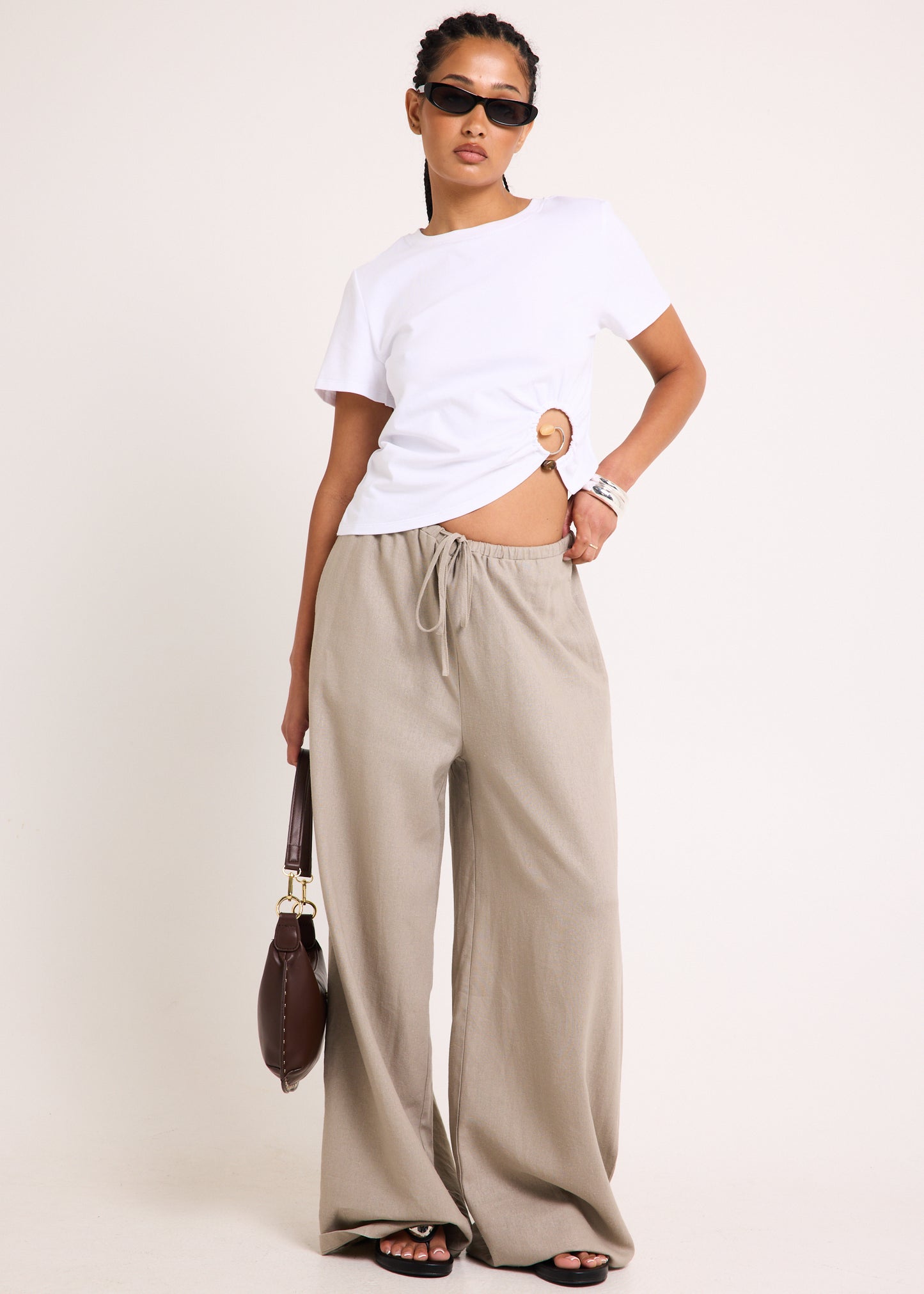 Hideaway Linen Wide Leg Pants