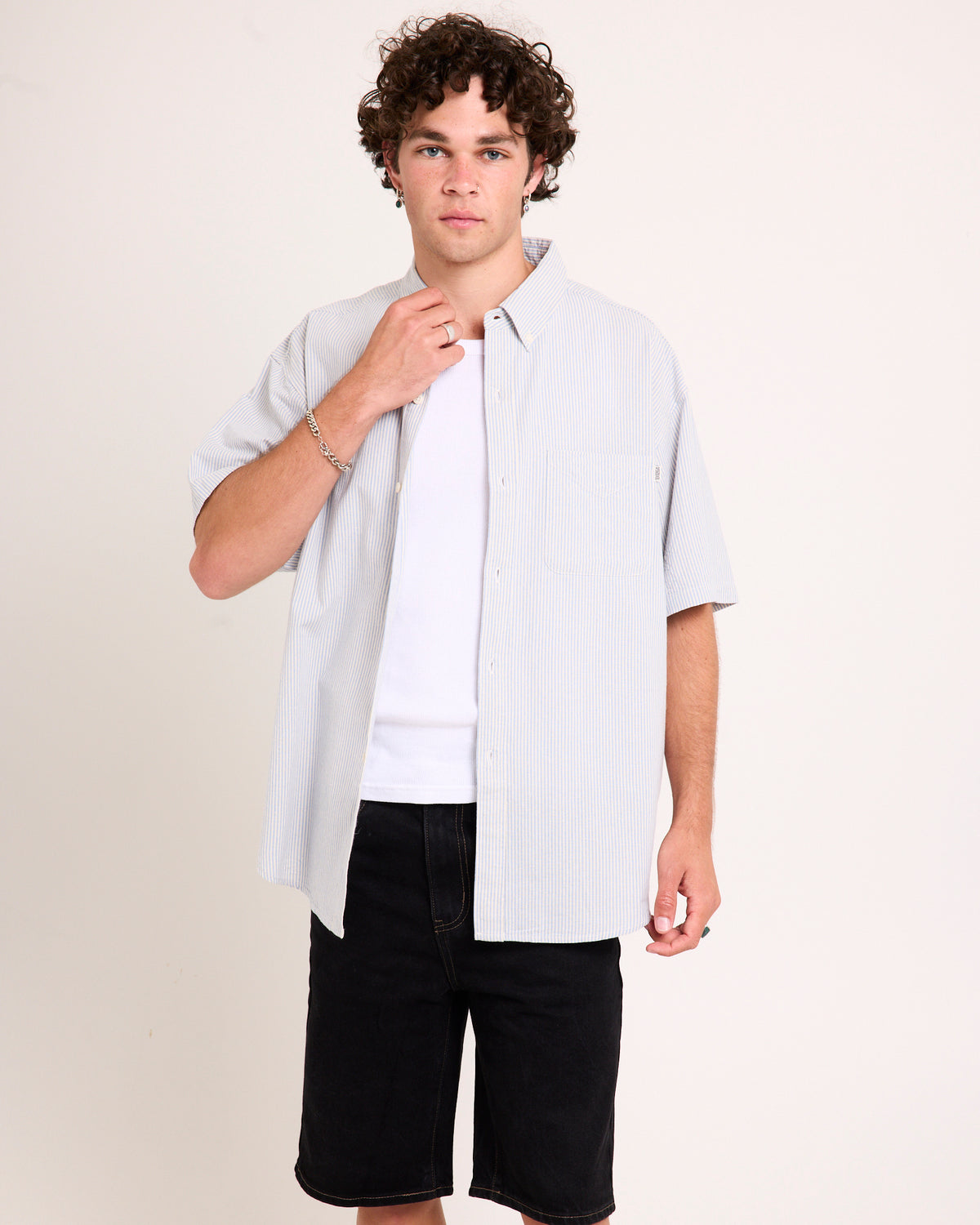 Stripe Short Sleeve Shirt