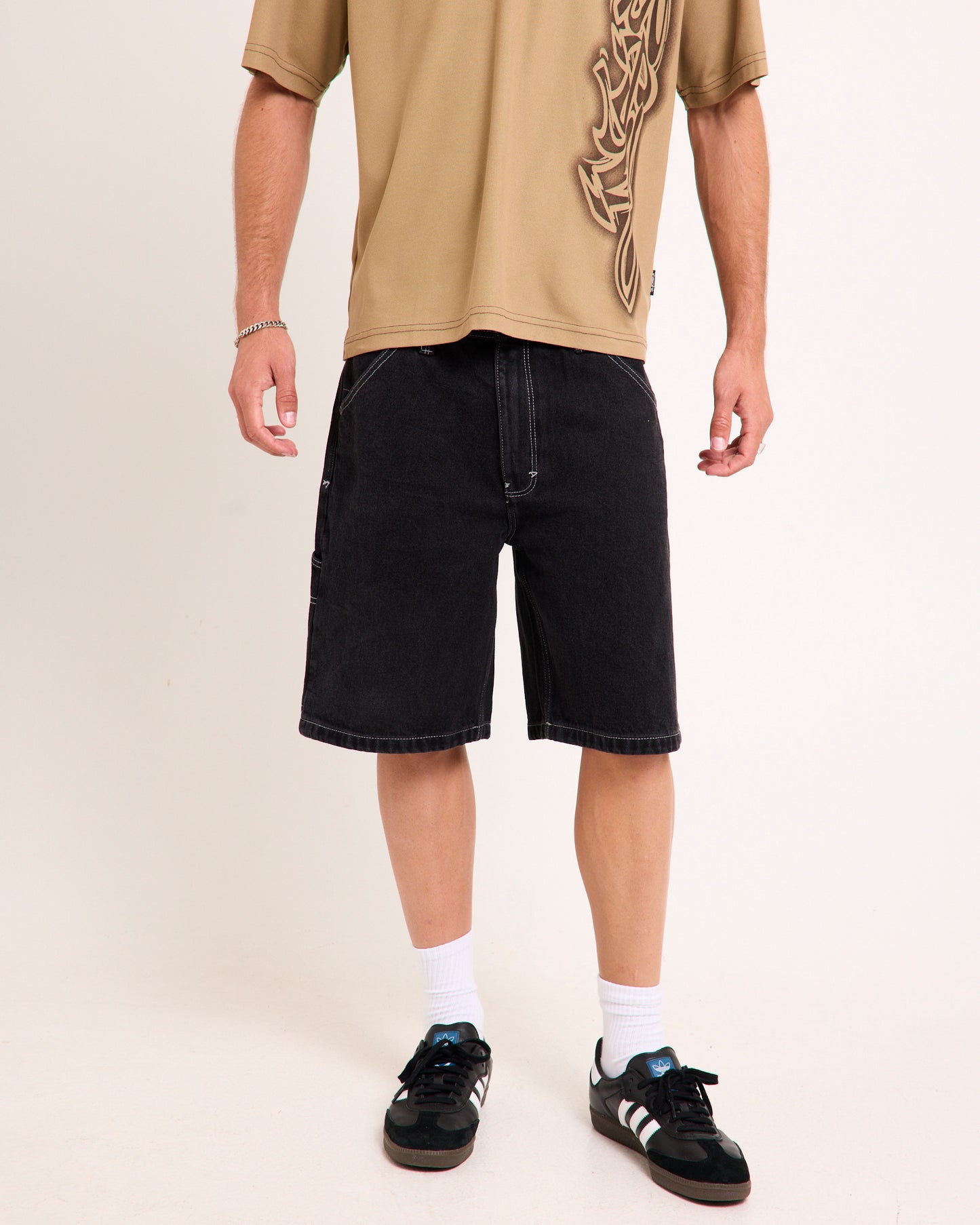 A5 Carpenter Denim Shorts Lachy
