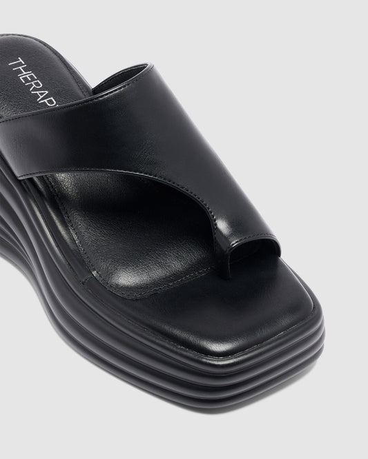 Finale Wedge Sandal BLACK